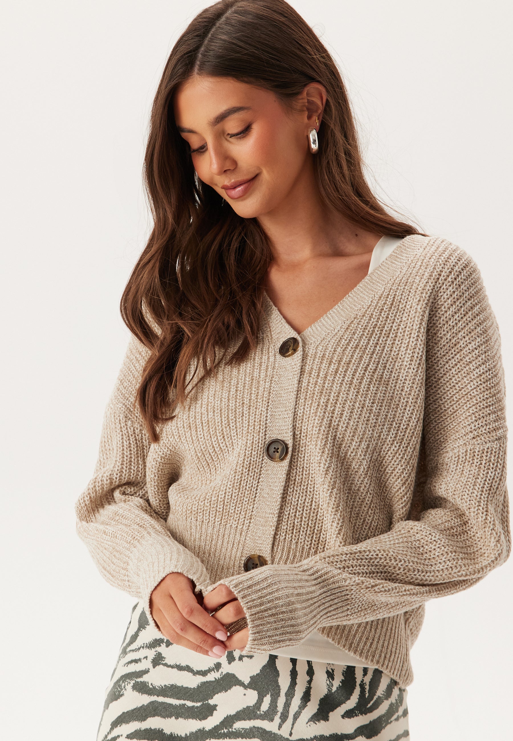 VERO MODA Vmlea LS V-Neck Cuff Cardigan