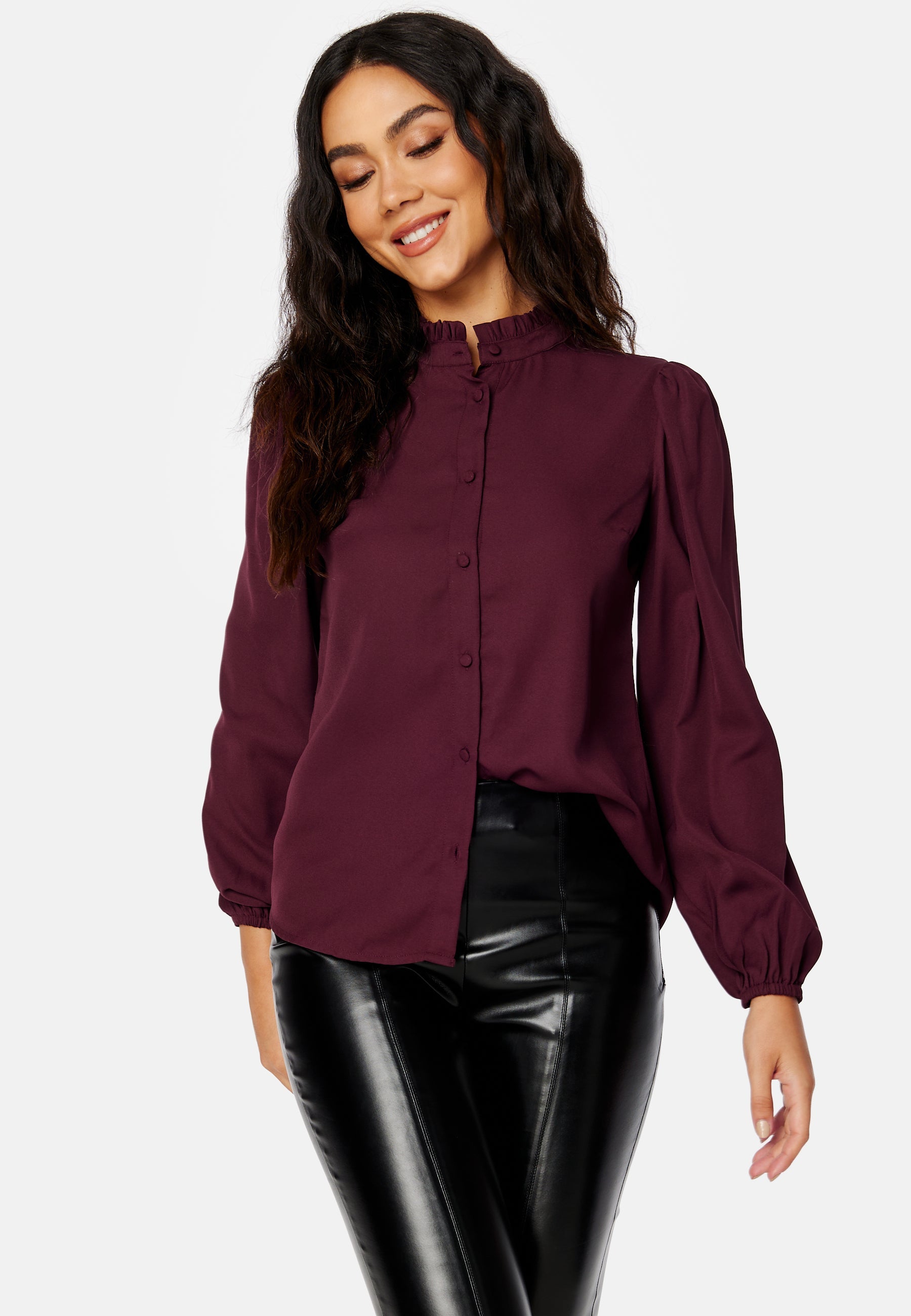 Happy Holly Celine Frill Collar Blouse