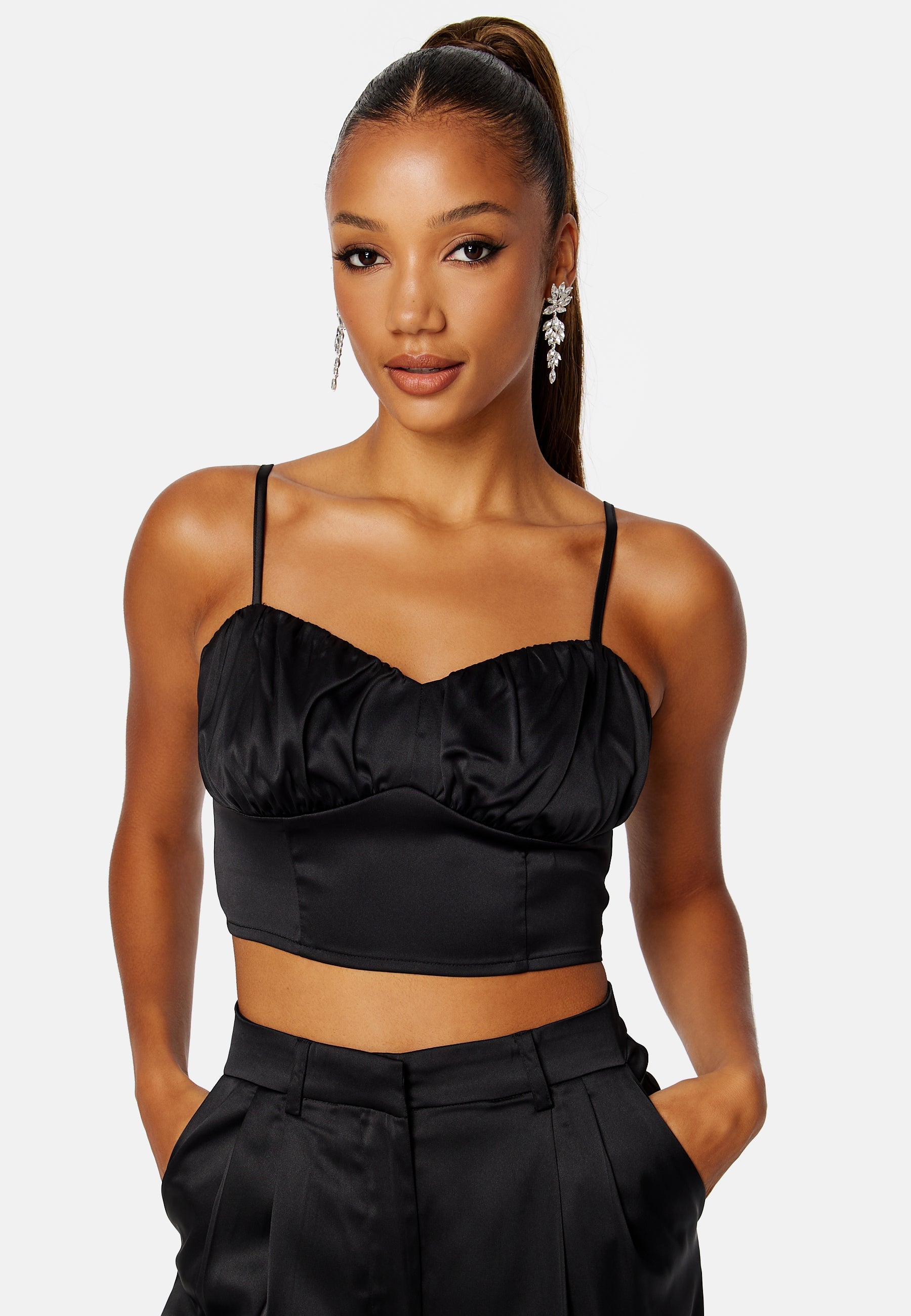 BUBBLEROOM Chana satin top