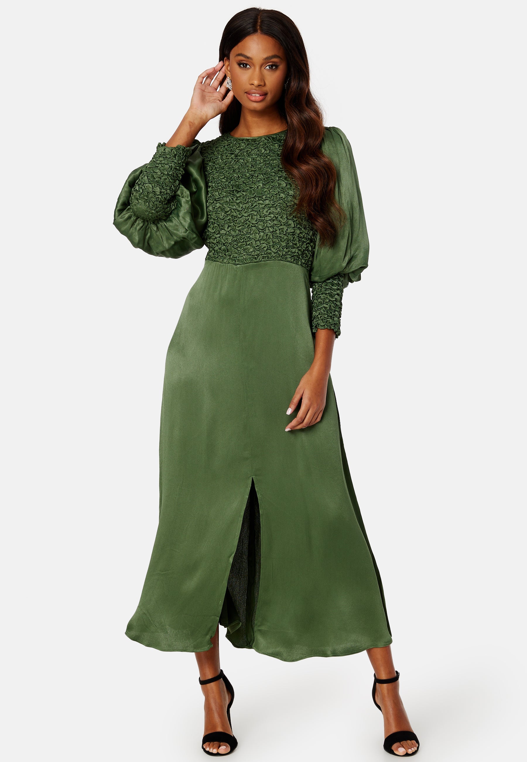 byTiMo Crépe Satin Midi Dress