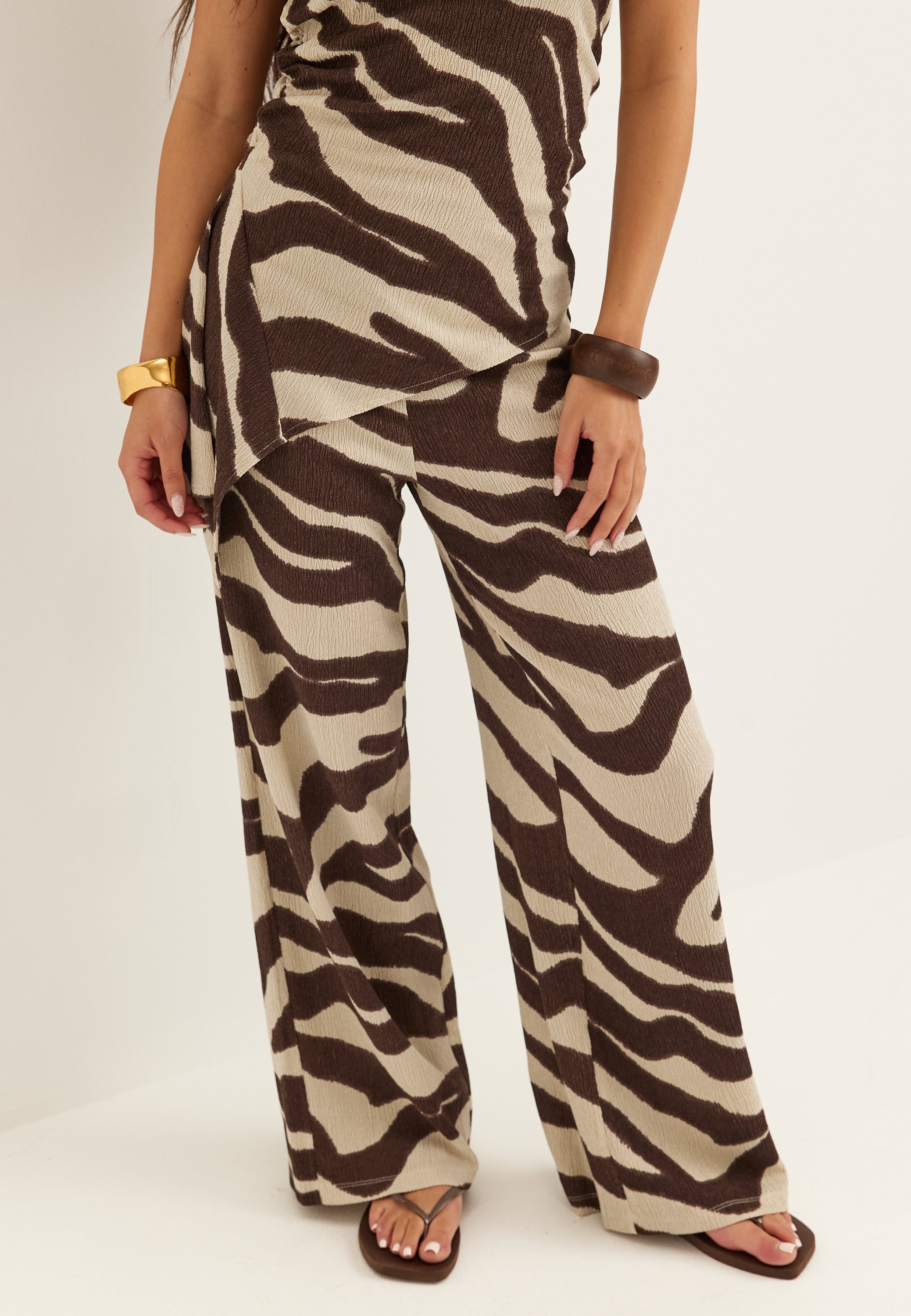 BUBBLEROOM Structure Wide Trousers