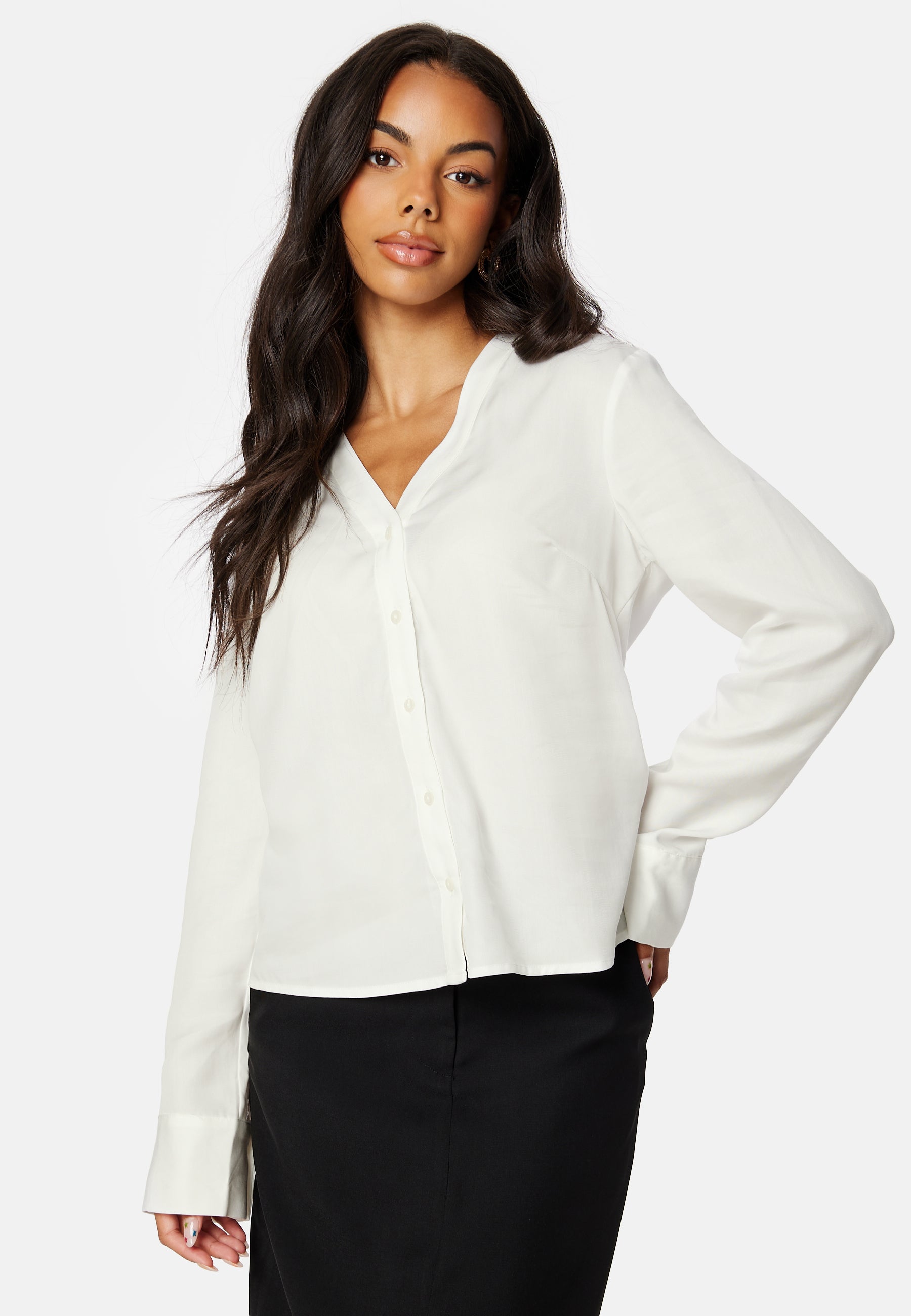 OBJECT Tilda L/S V-Neck Shirt