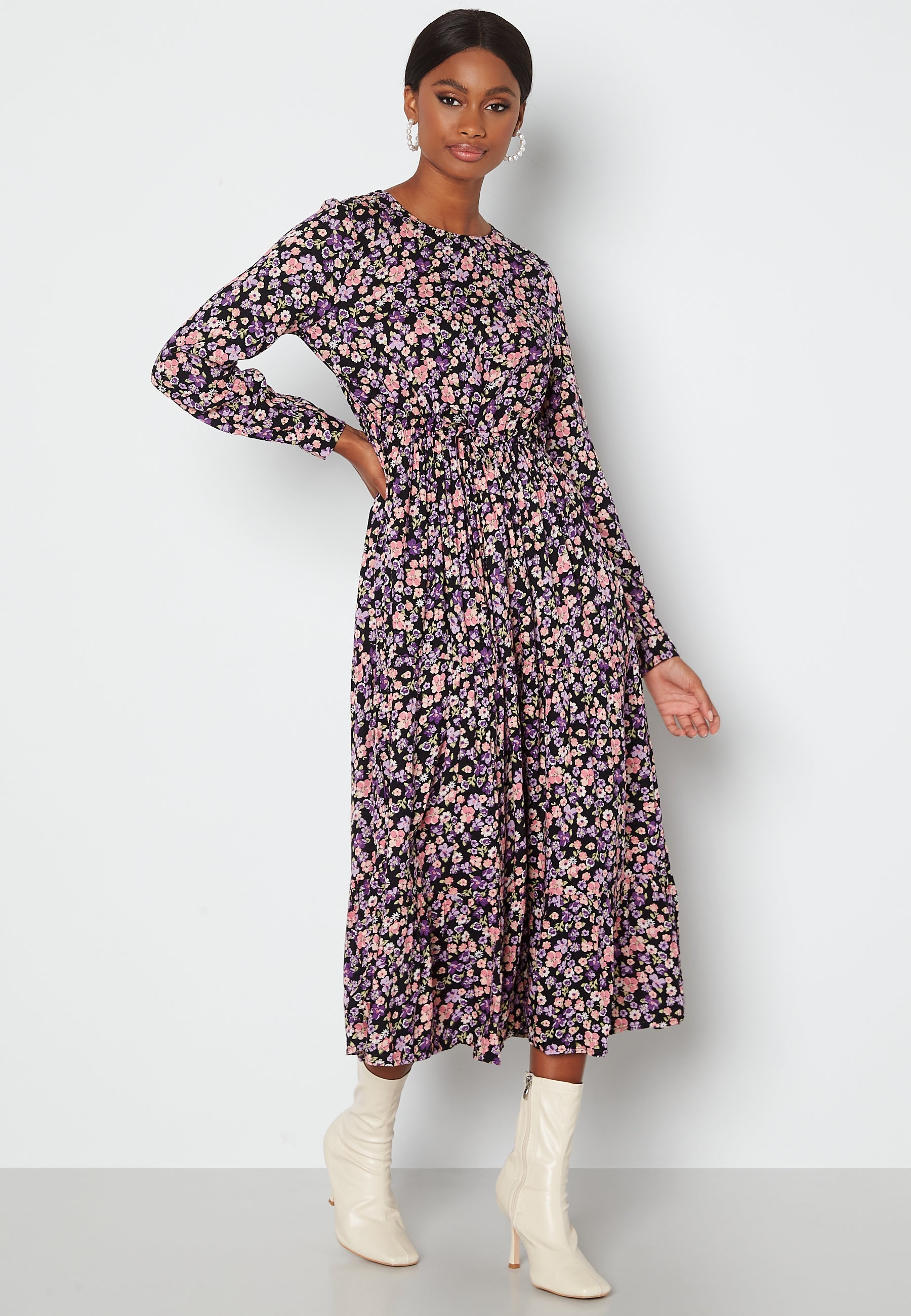 Pieces Ellia LS Midi Dress