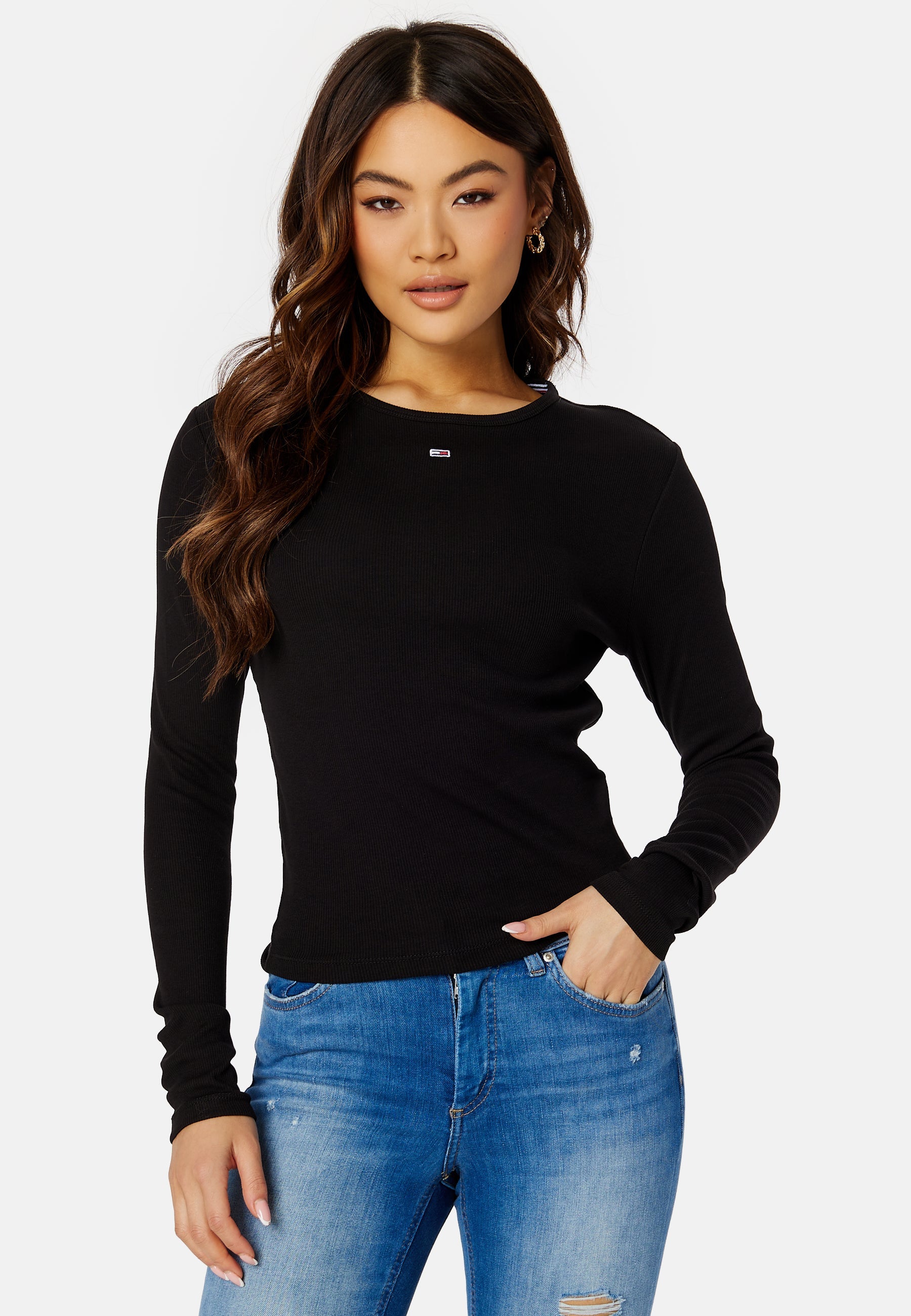 TOMMY JEANS Essential Rib LS