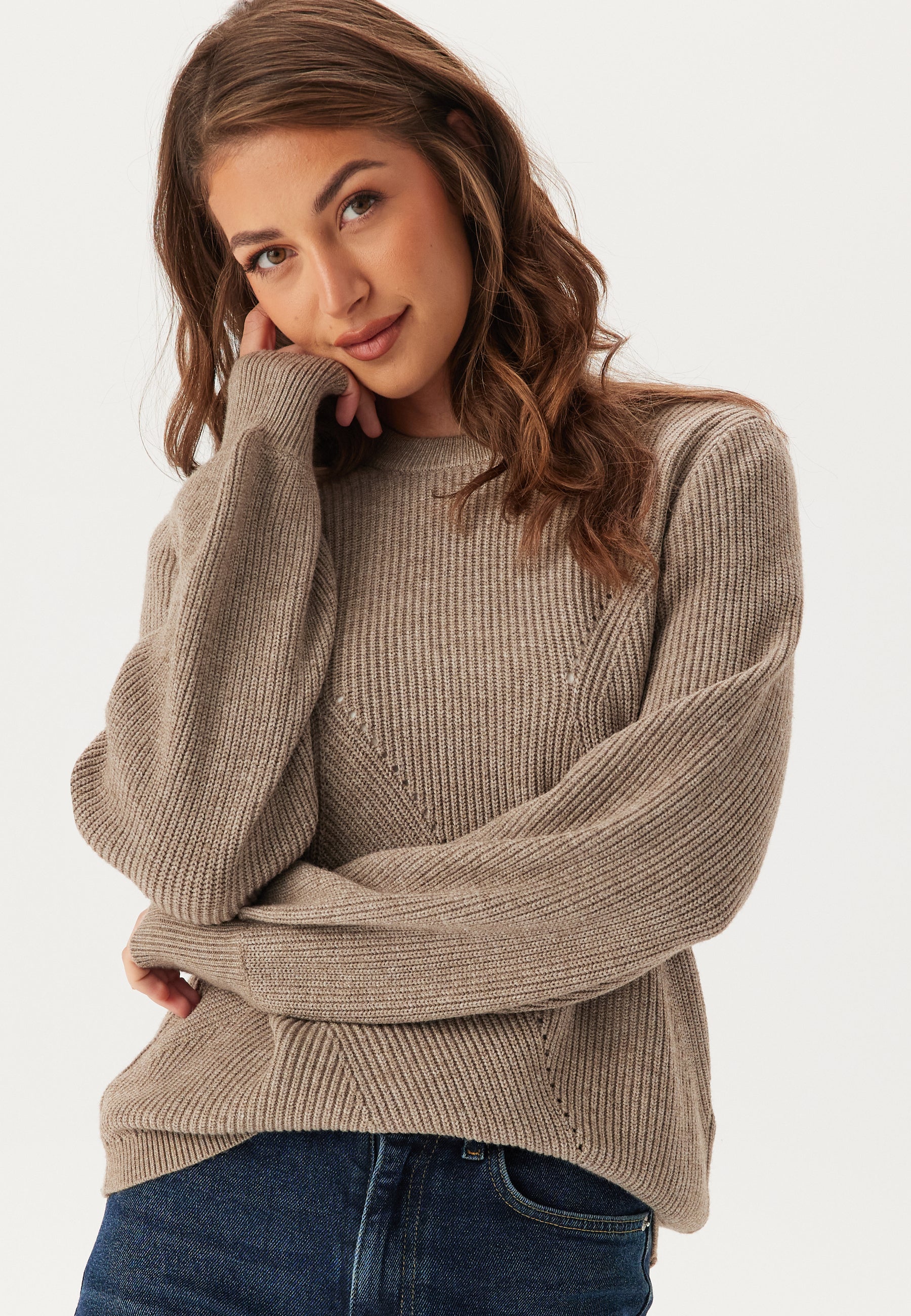 OBJECT Objditte Re L/S KNIT PULLOVER