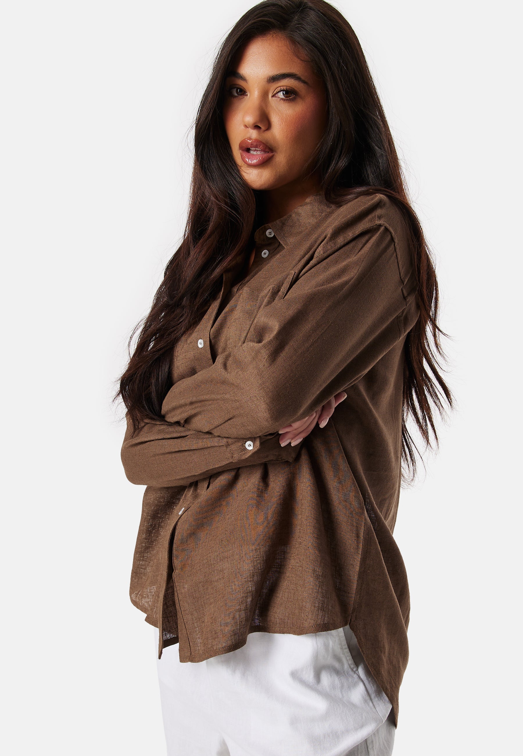 ONLY Onltokyo Linen Blend Shirt