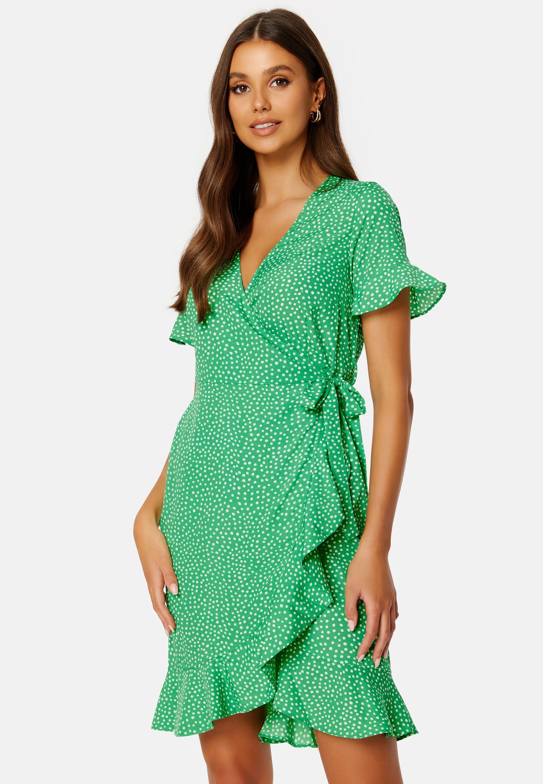 VERO MODA Henna 2/4 Wrap Frill Dress