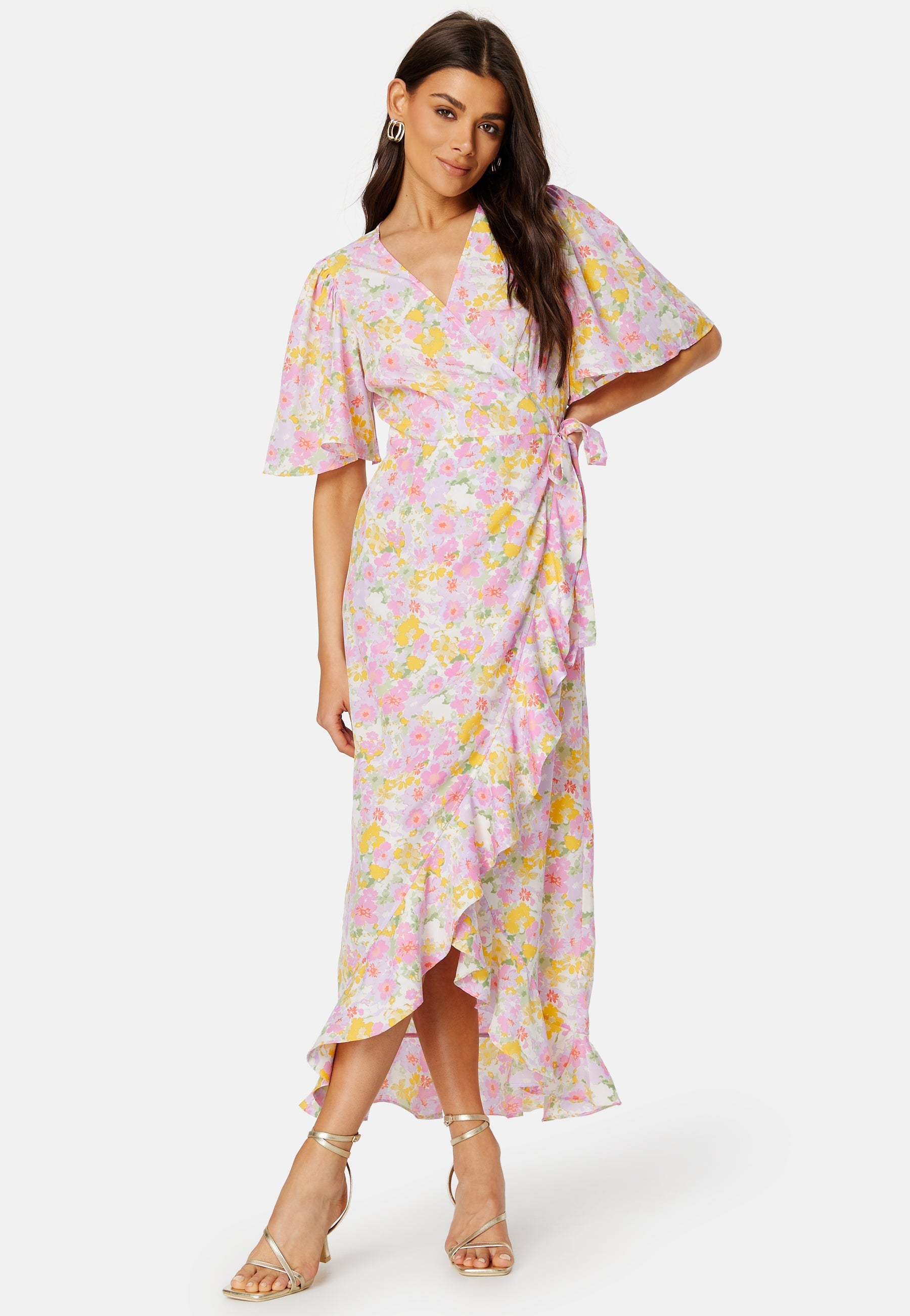 VERO MODA Emma Henna Long Wrap Dress