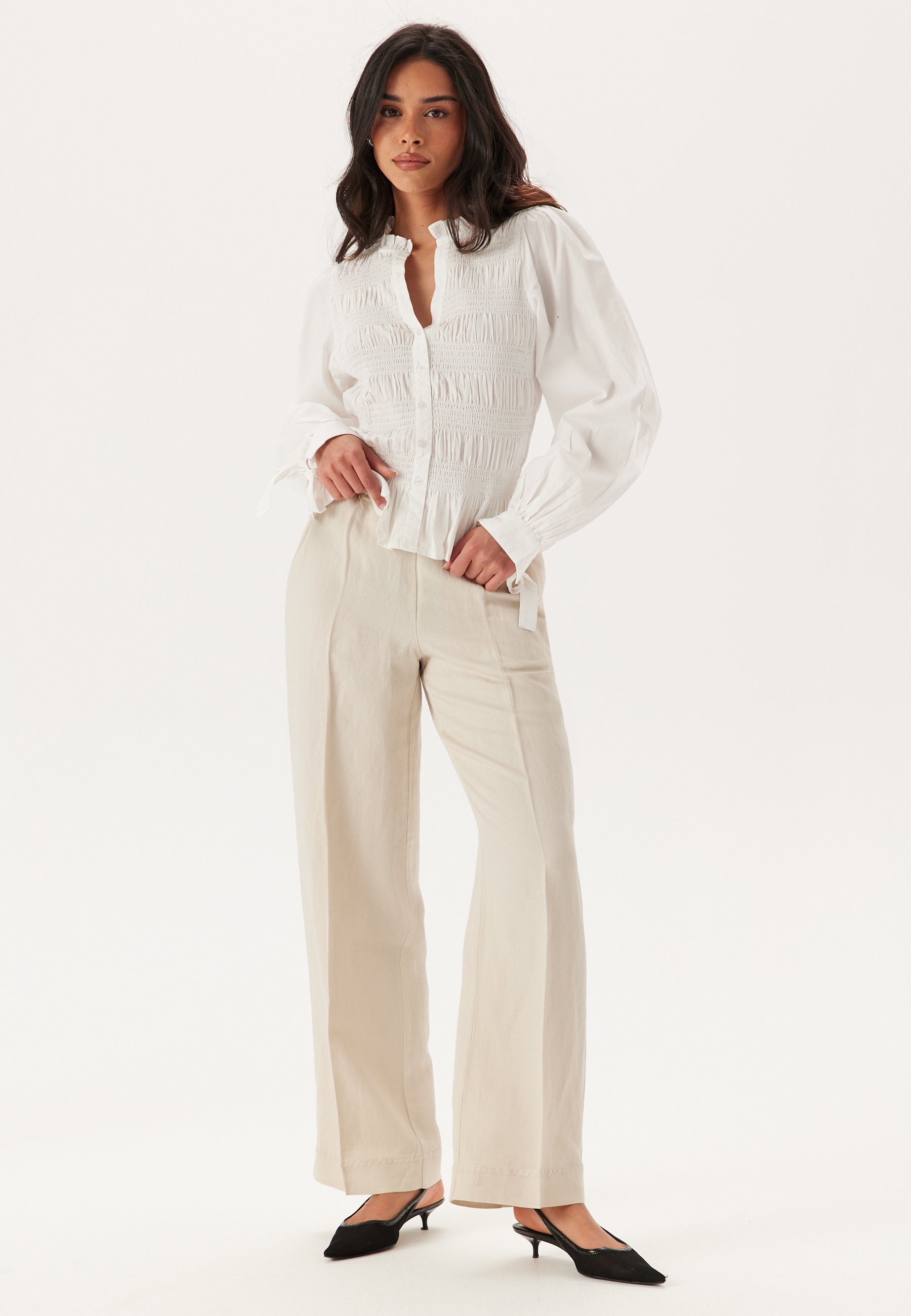 GANT Rel Linen Blend Pull On Pants
