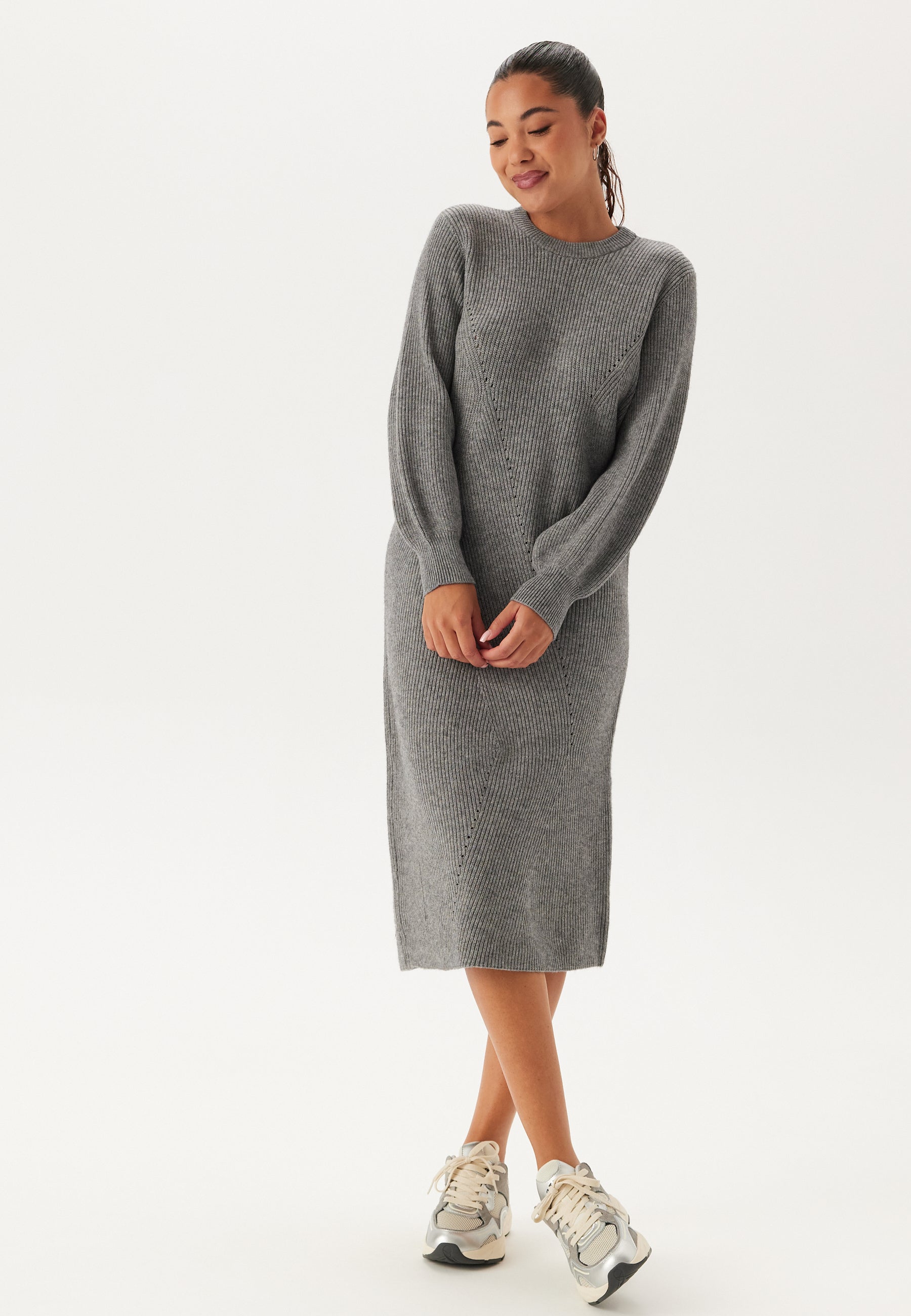 OBJECT Objditte Re L/S Knit Midi Dress