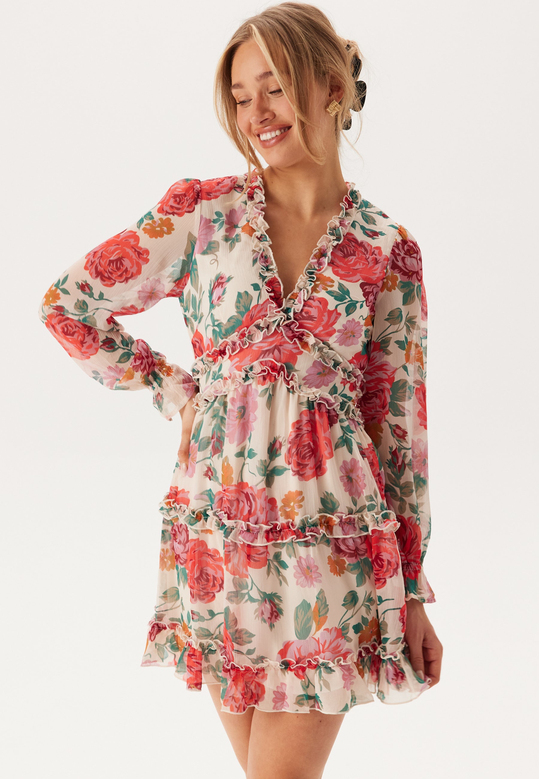 VILA Viemsa L/S SHORT DRESS