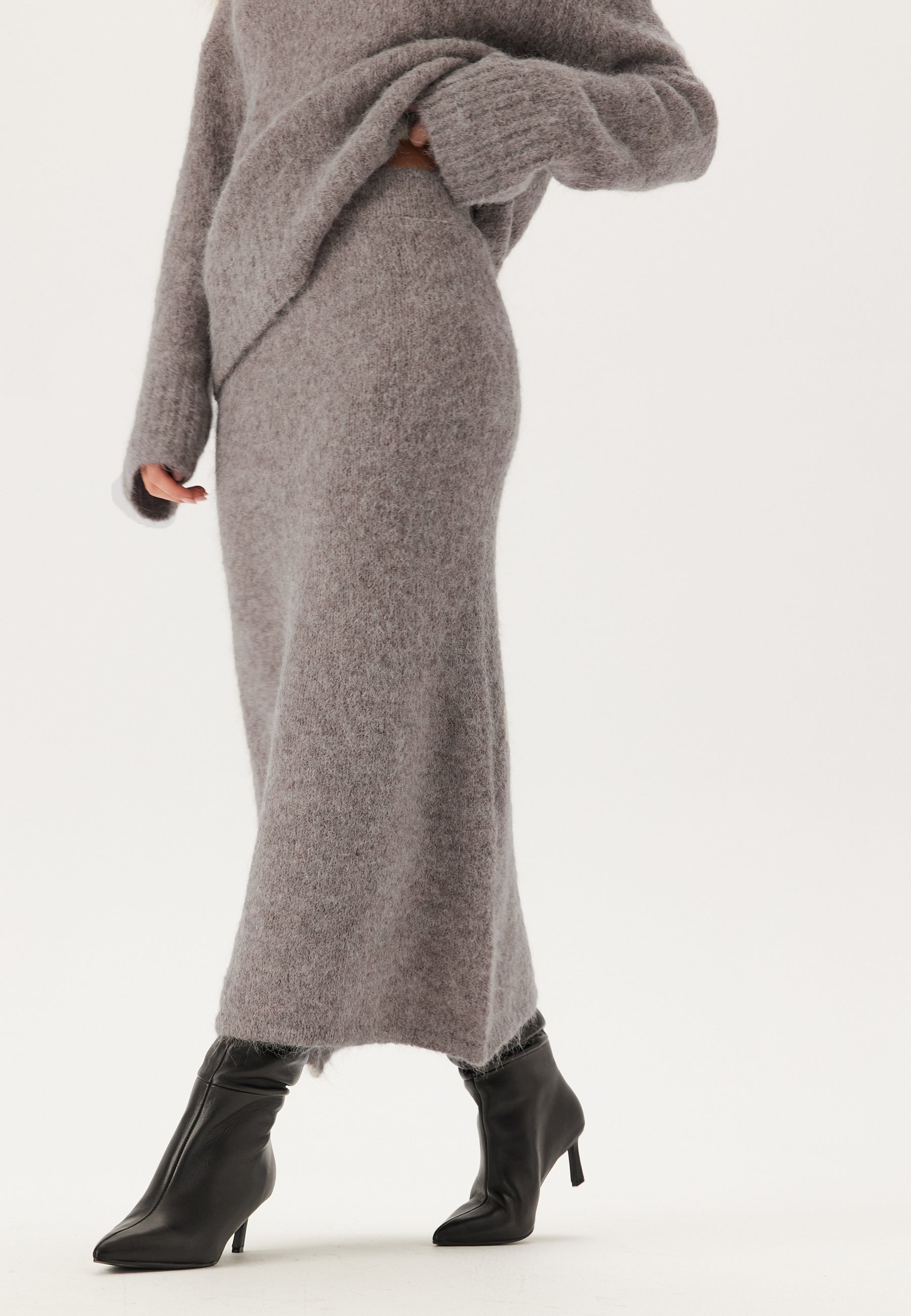 SELECTED Slfgabella Hw Midi Knit Skirt