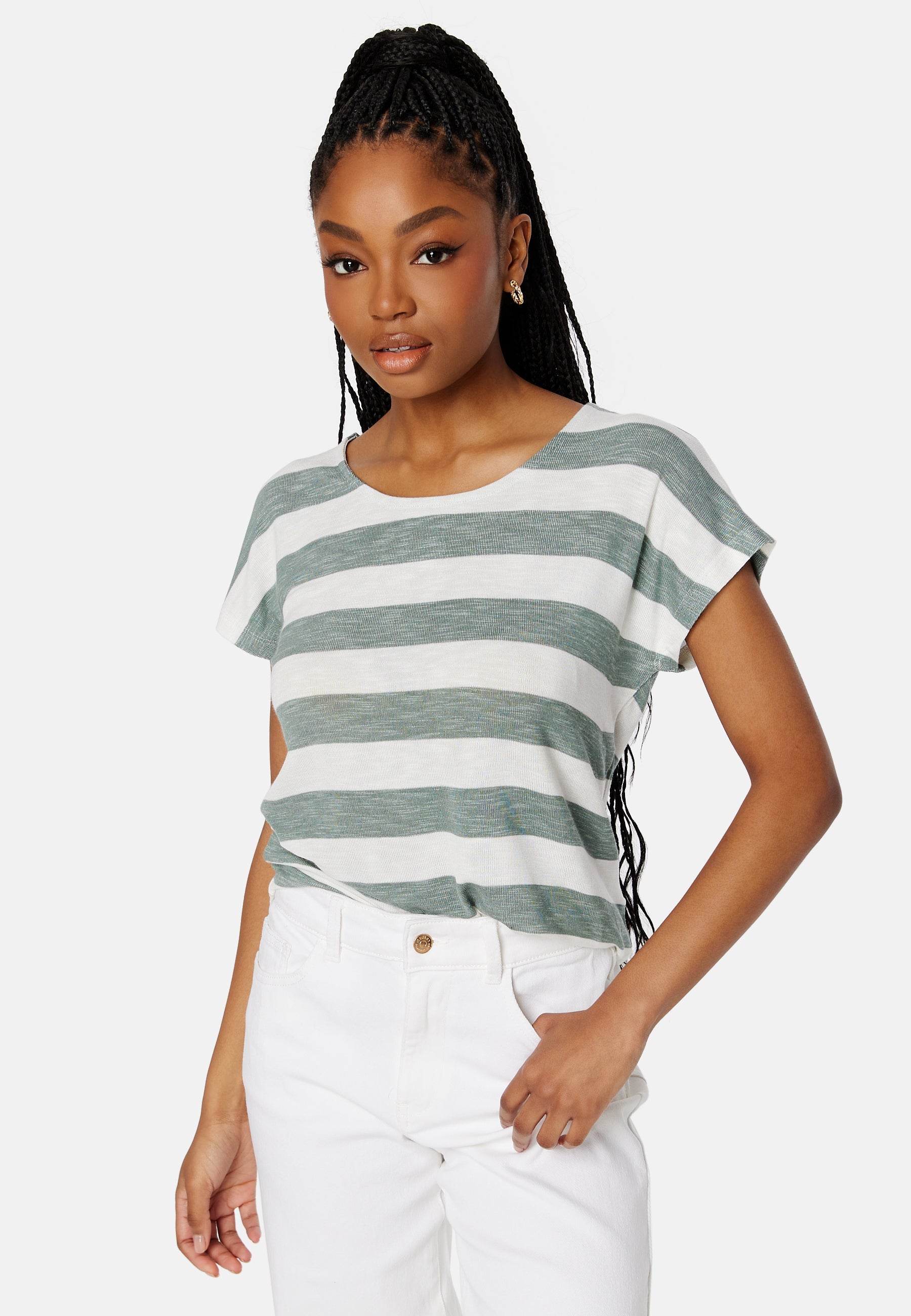VERO MODA Wide Stripe S/L Top