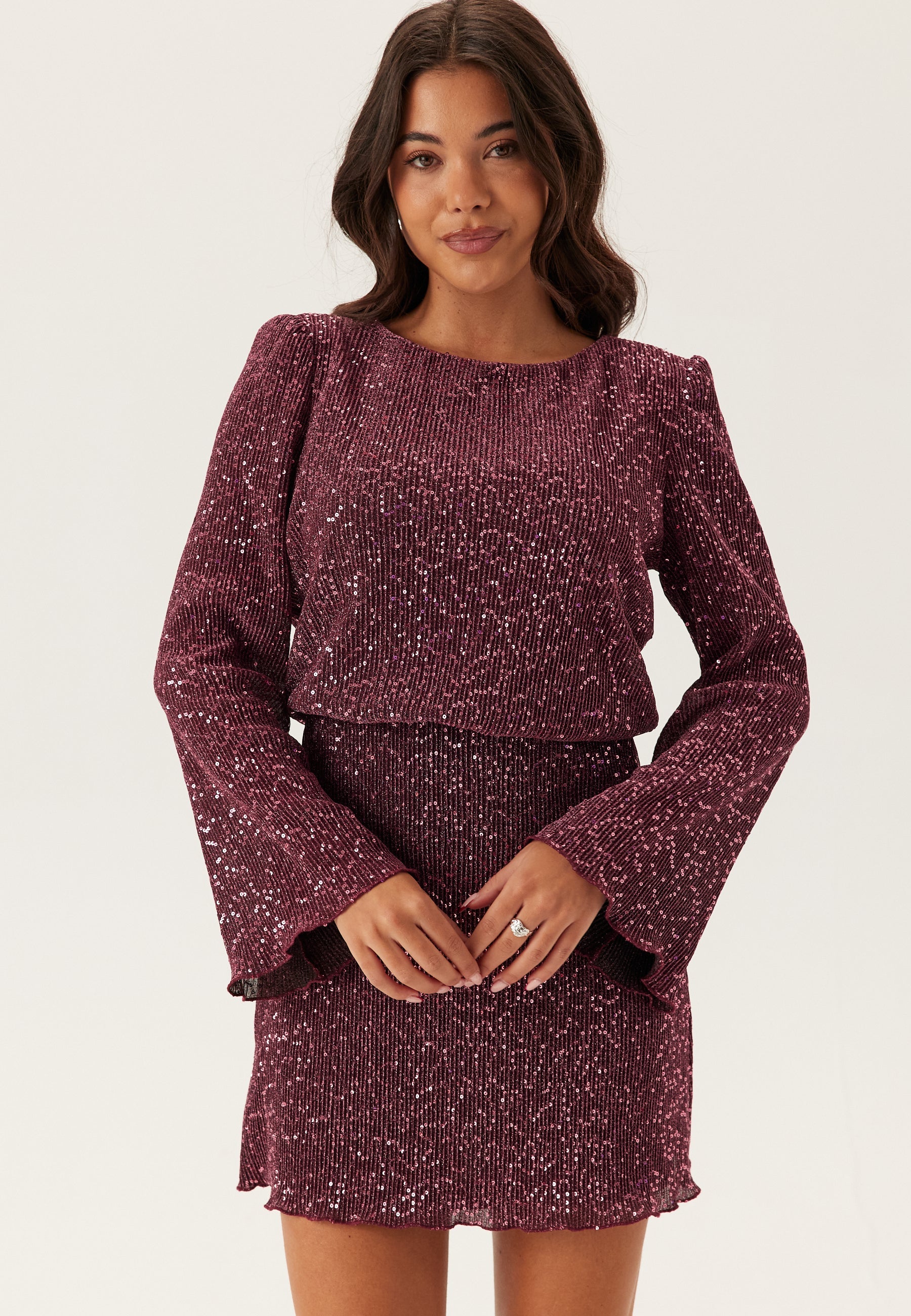 BUBBLEROOM Sequin Short Dress