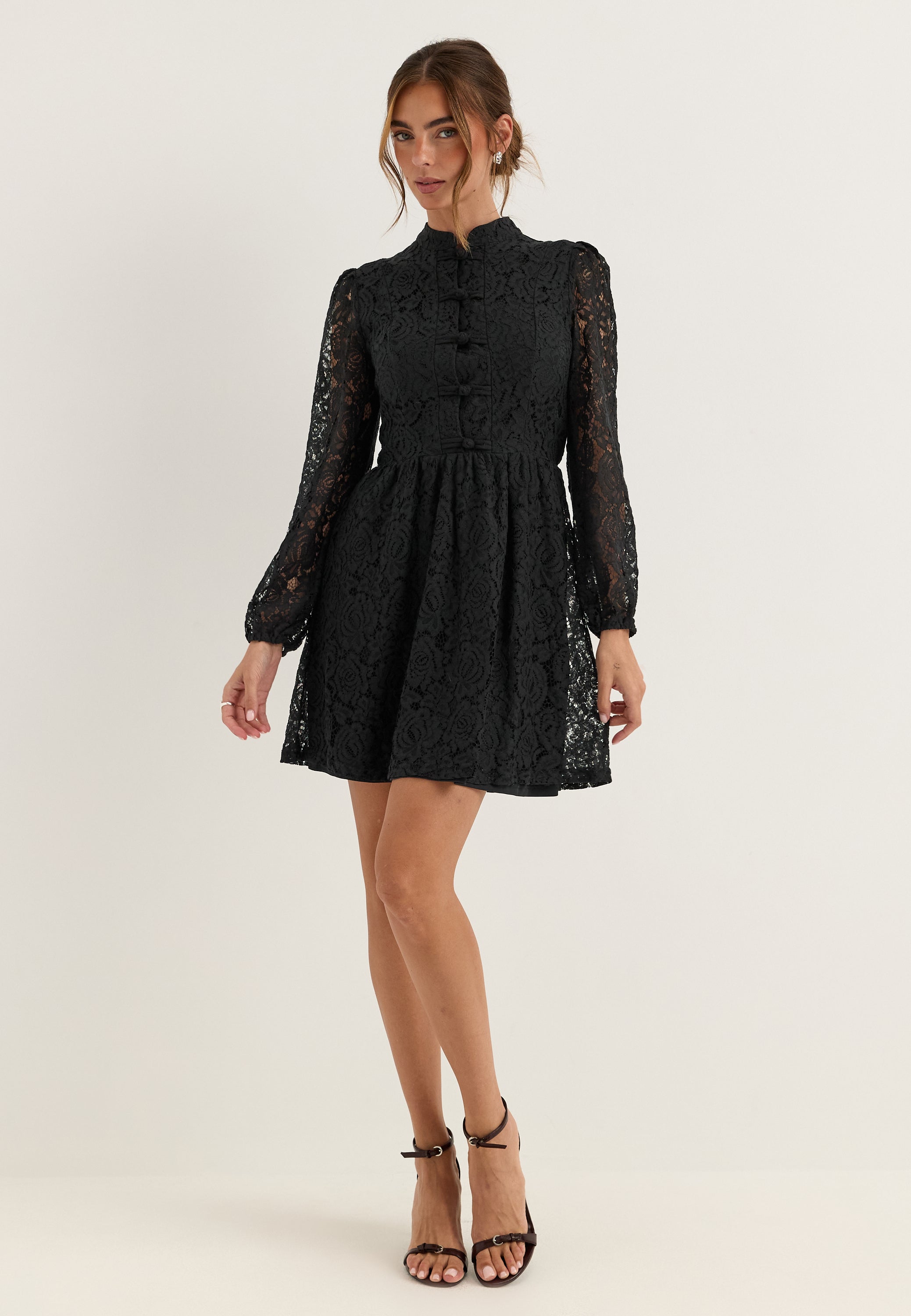 BUBBLEROOM Frill Lace Dress