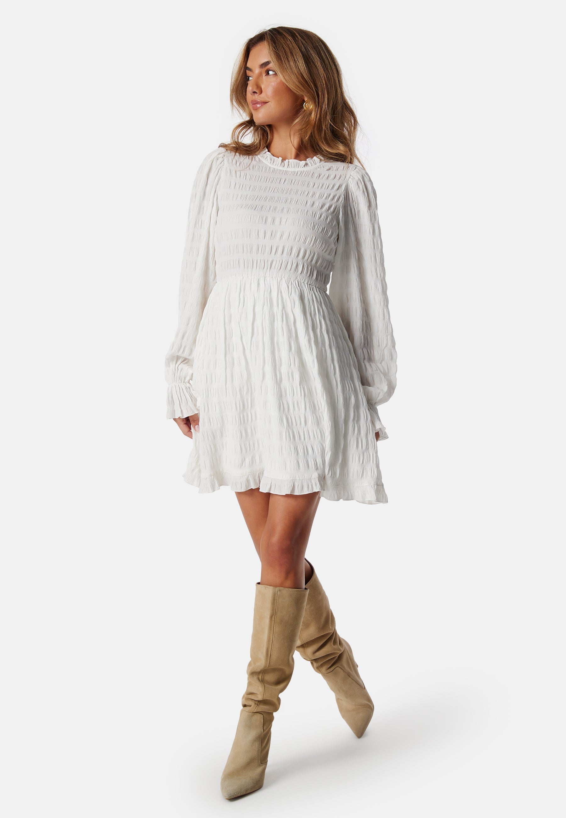 BUBBLEROOM Frill Structured Dress