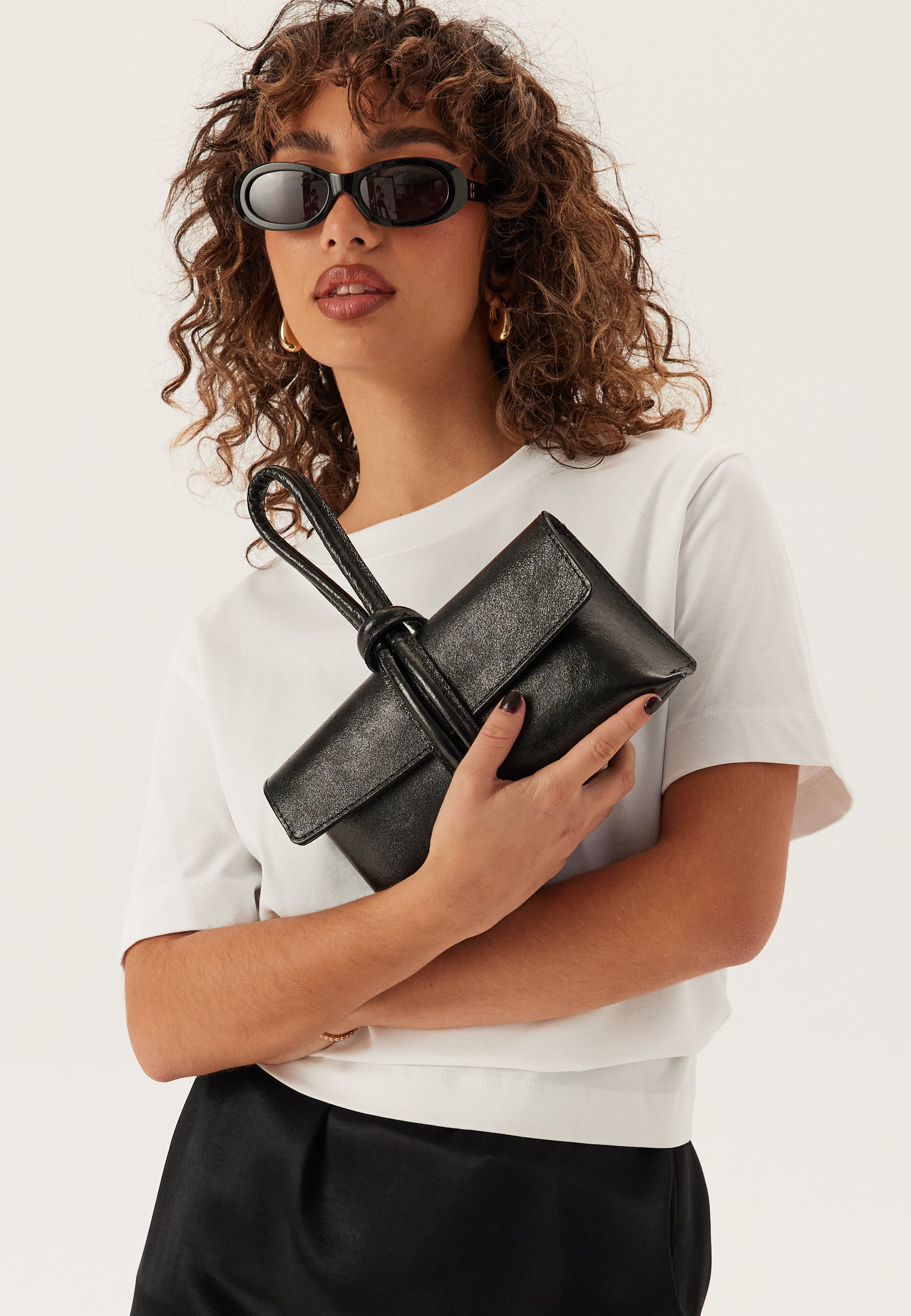 Latalia Barletta Shiny Leather Bag
