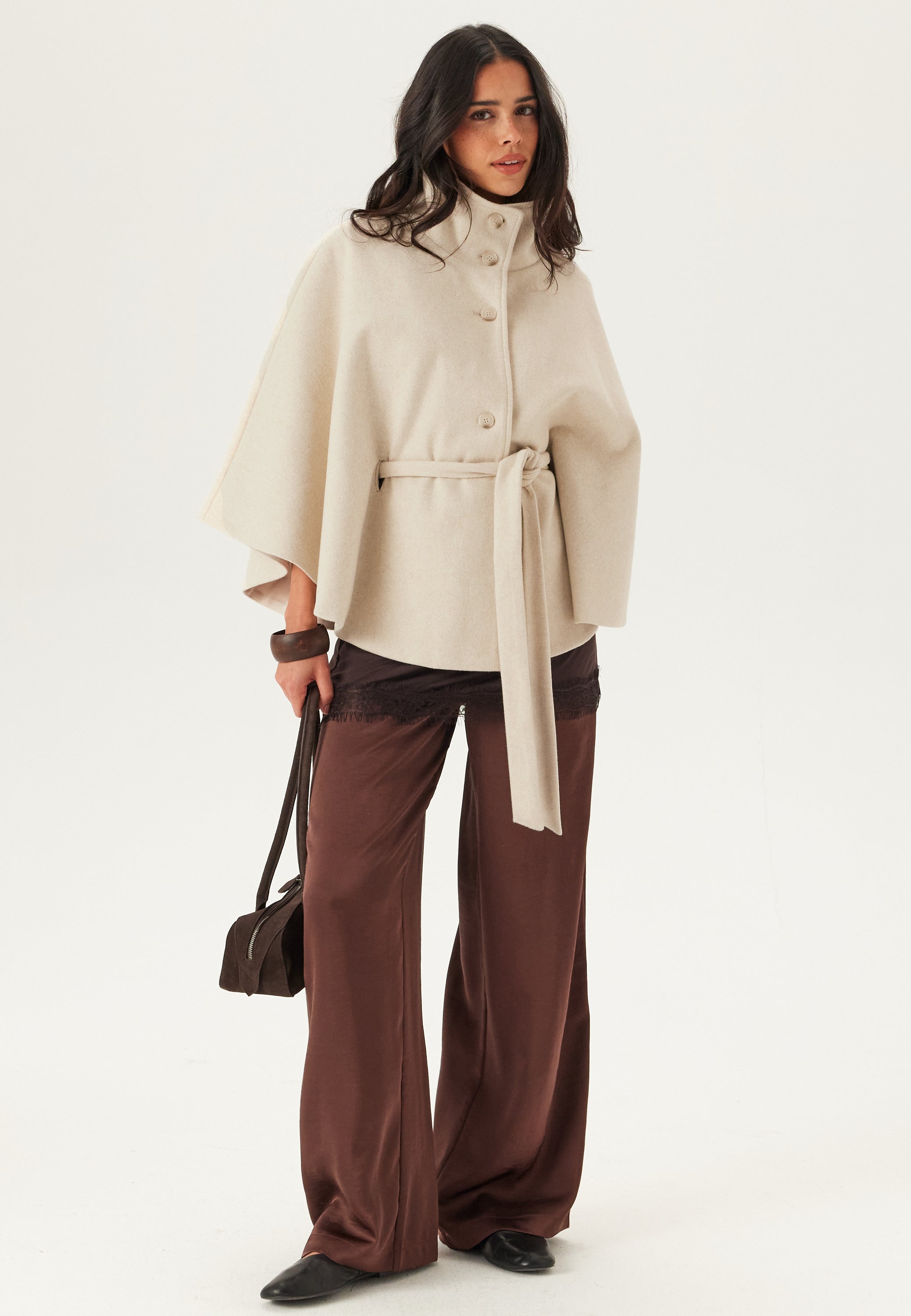 BUBBLEROOM High Collar Cape
