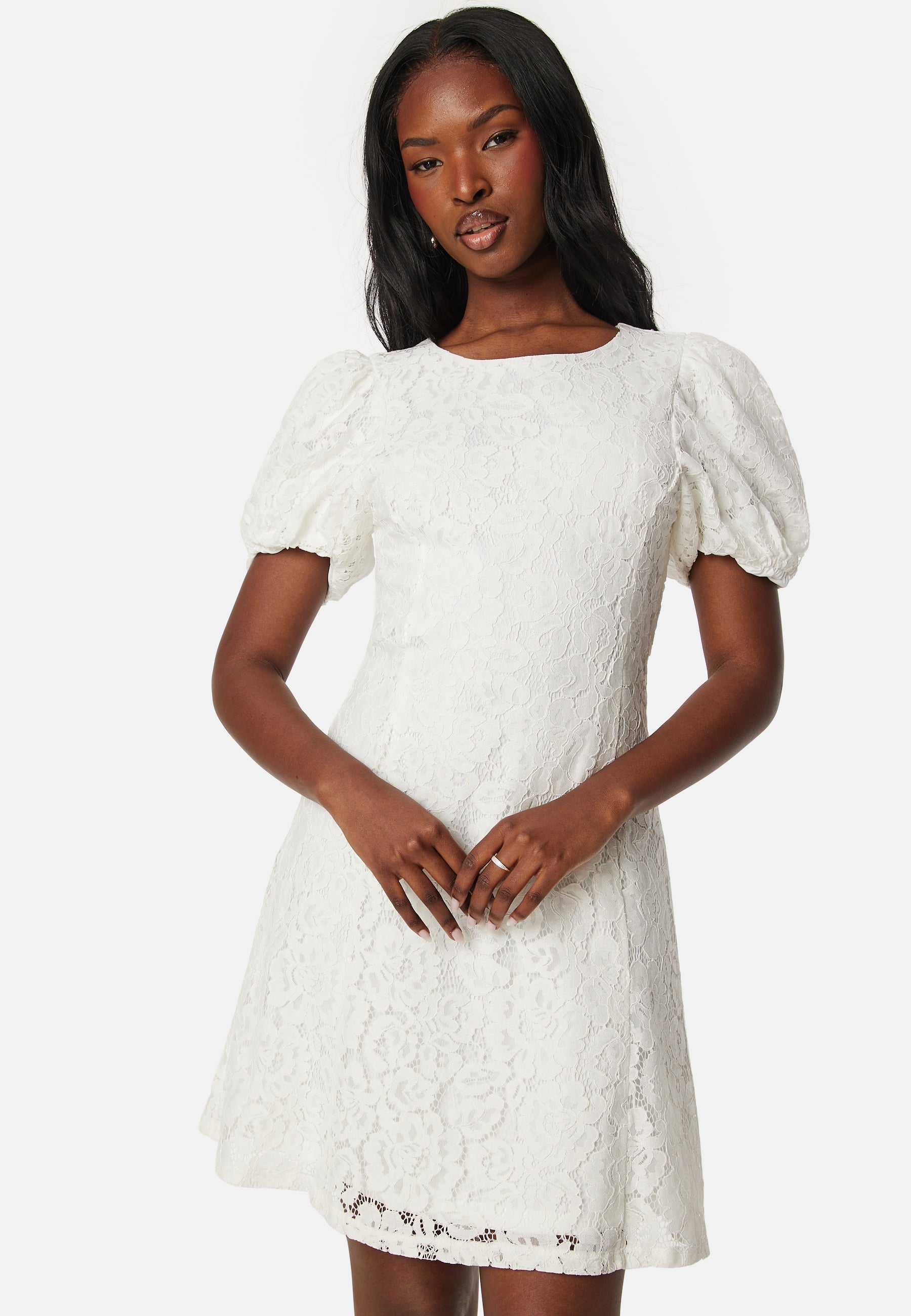 VILA Vicava O-neck S/S Lace short dress