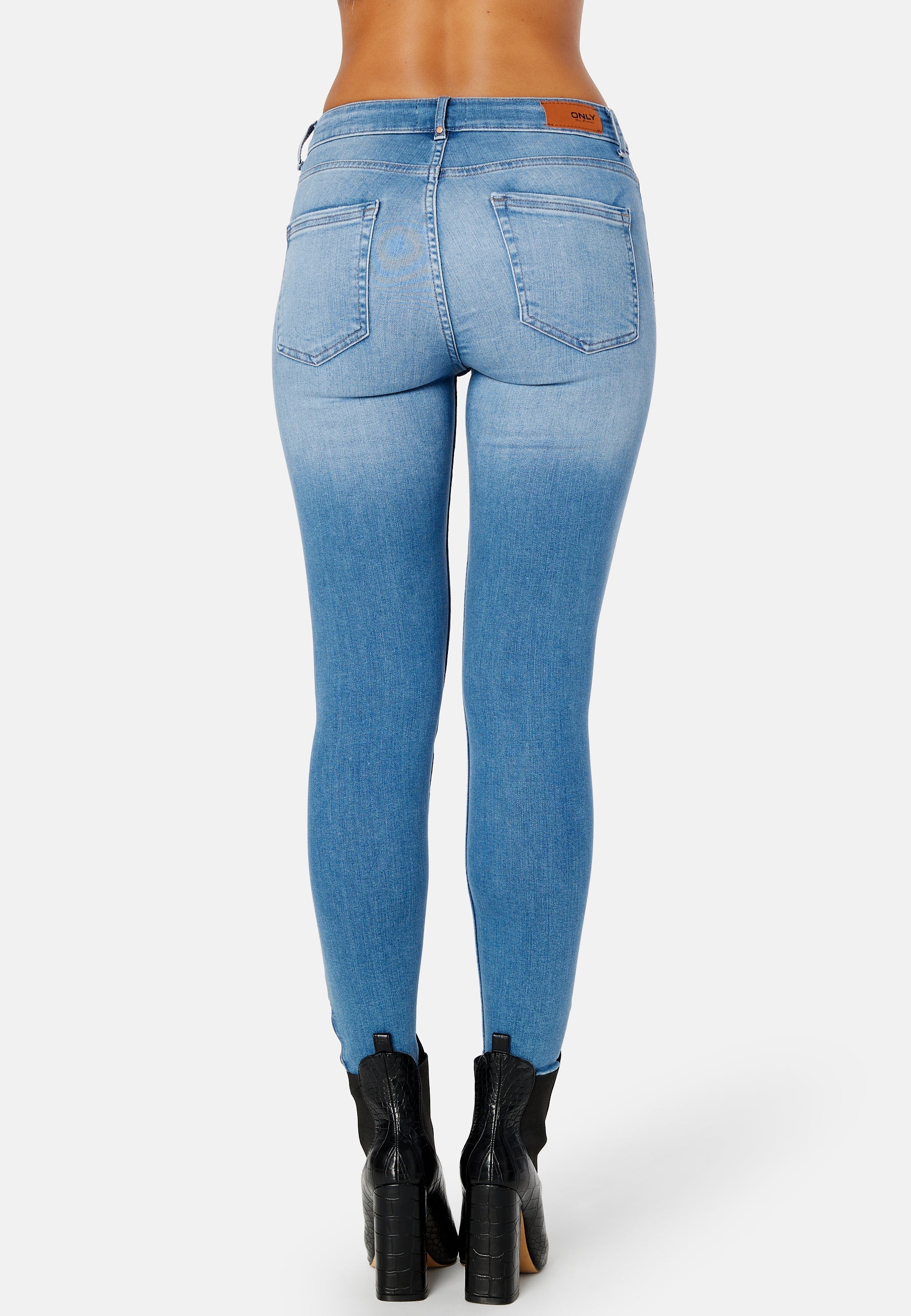 ONLY Blush Mid Ankle Zip Denim