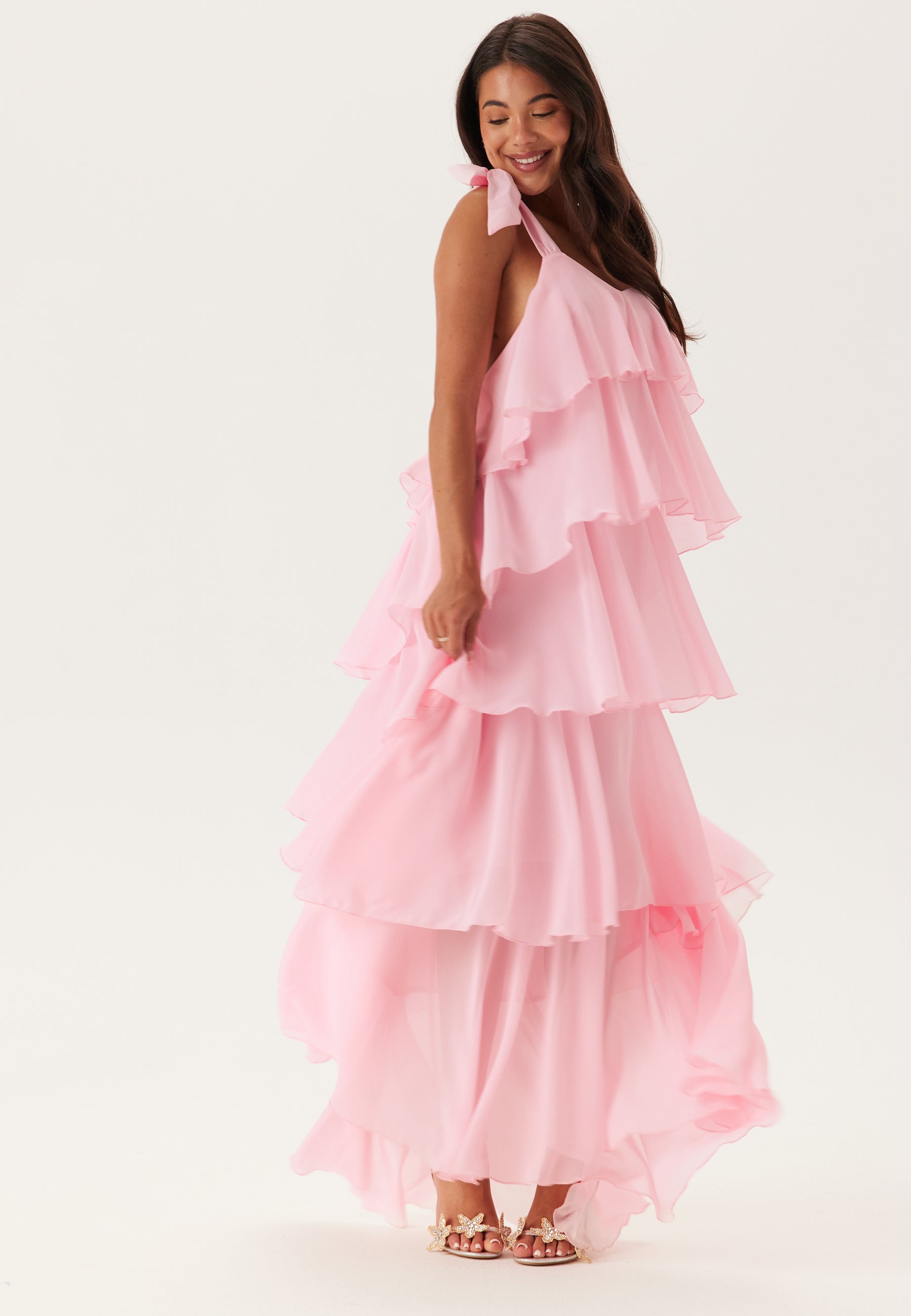 VERO MODA Vmfelicia Tiestrap Ruffle Maxi