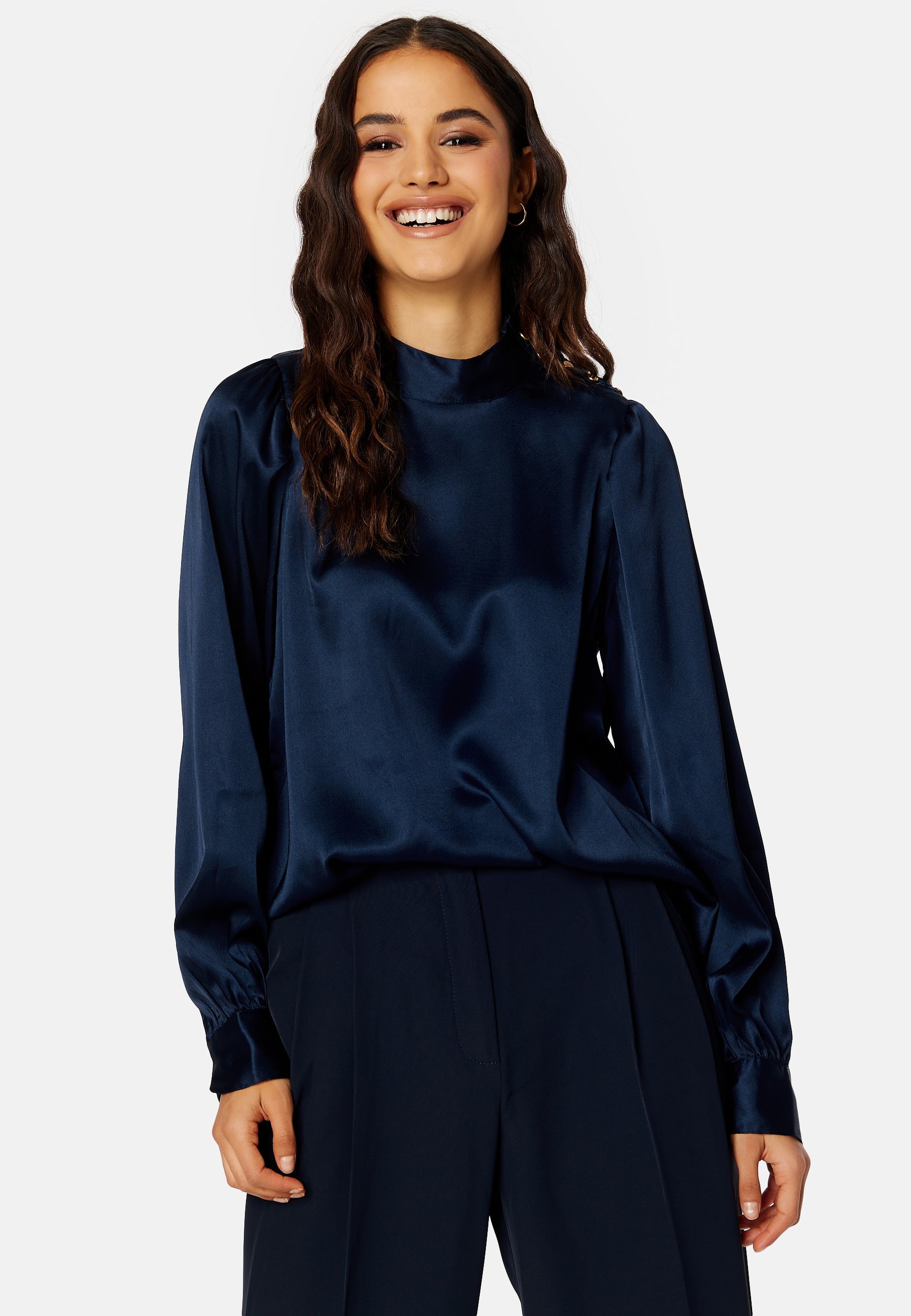 VERO MODA Lola LS Button Top