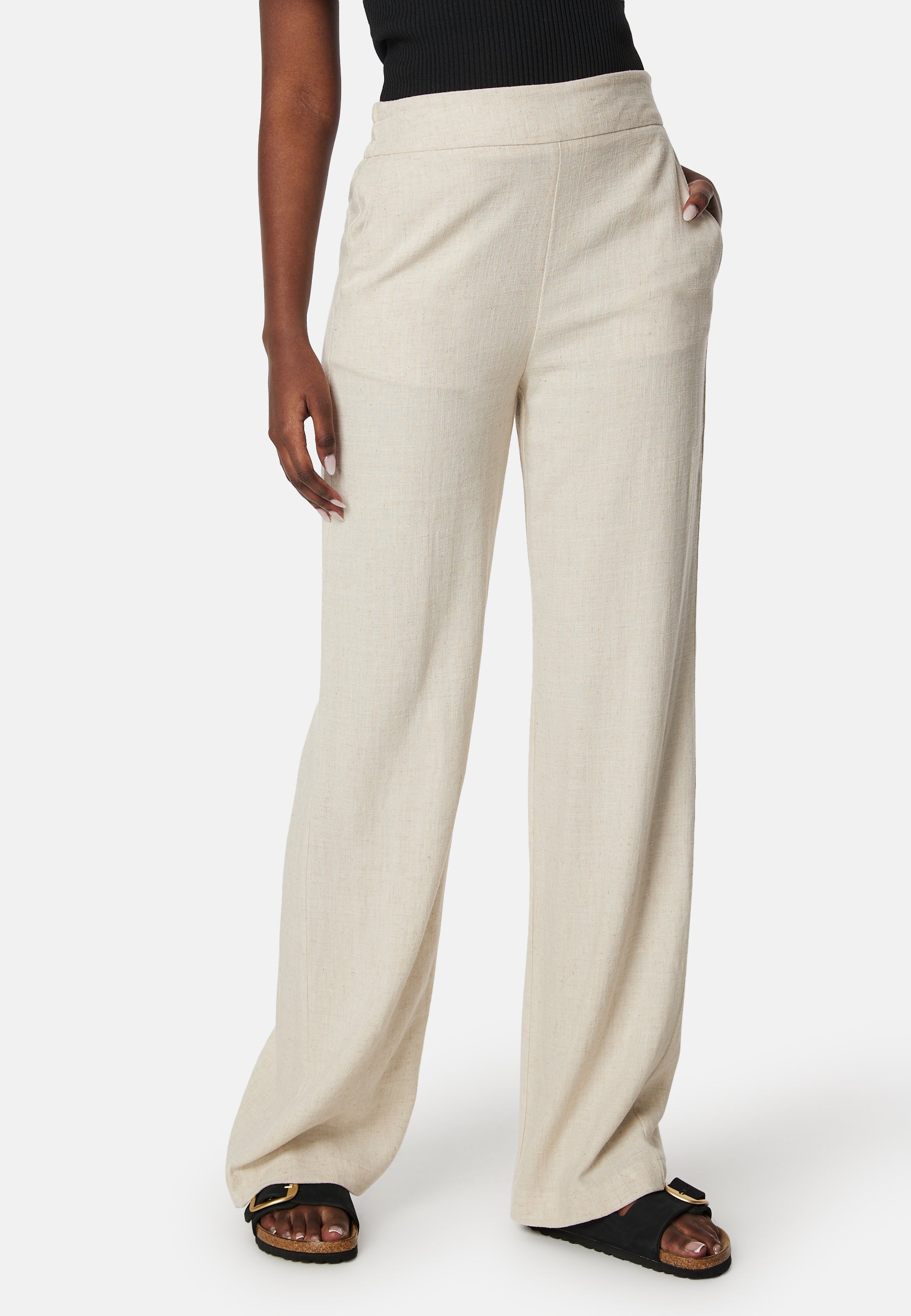 Pieces Pcvinsty HW Linen Pant