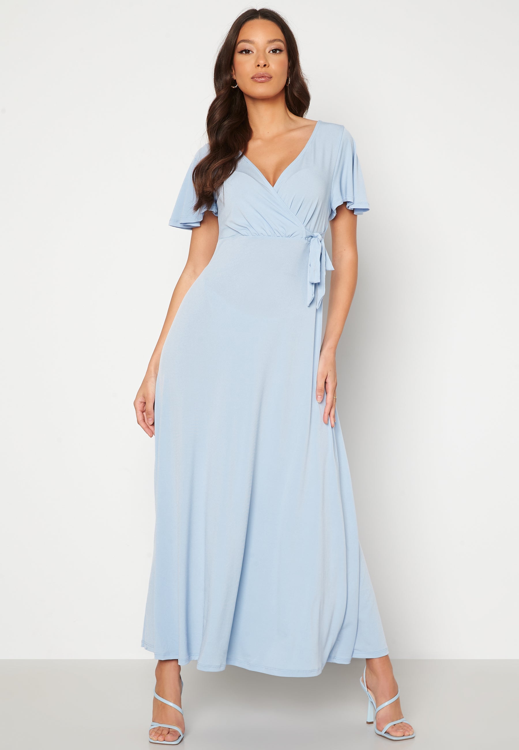 VILA Vallea Tie S/S Ankle Dress