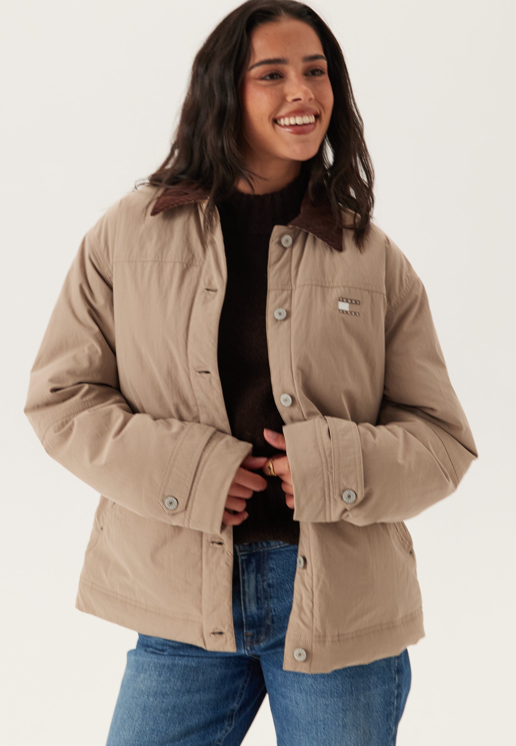 TOMMY JEANS Tjw Cord Collar Chore Jacket