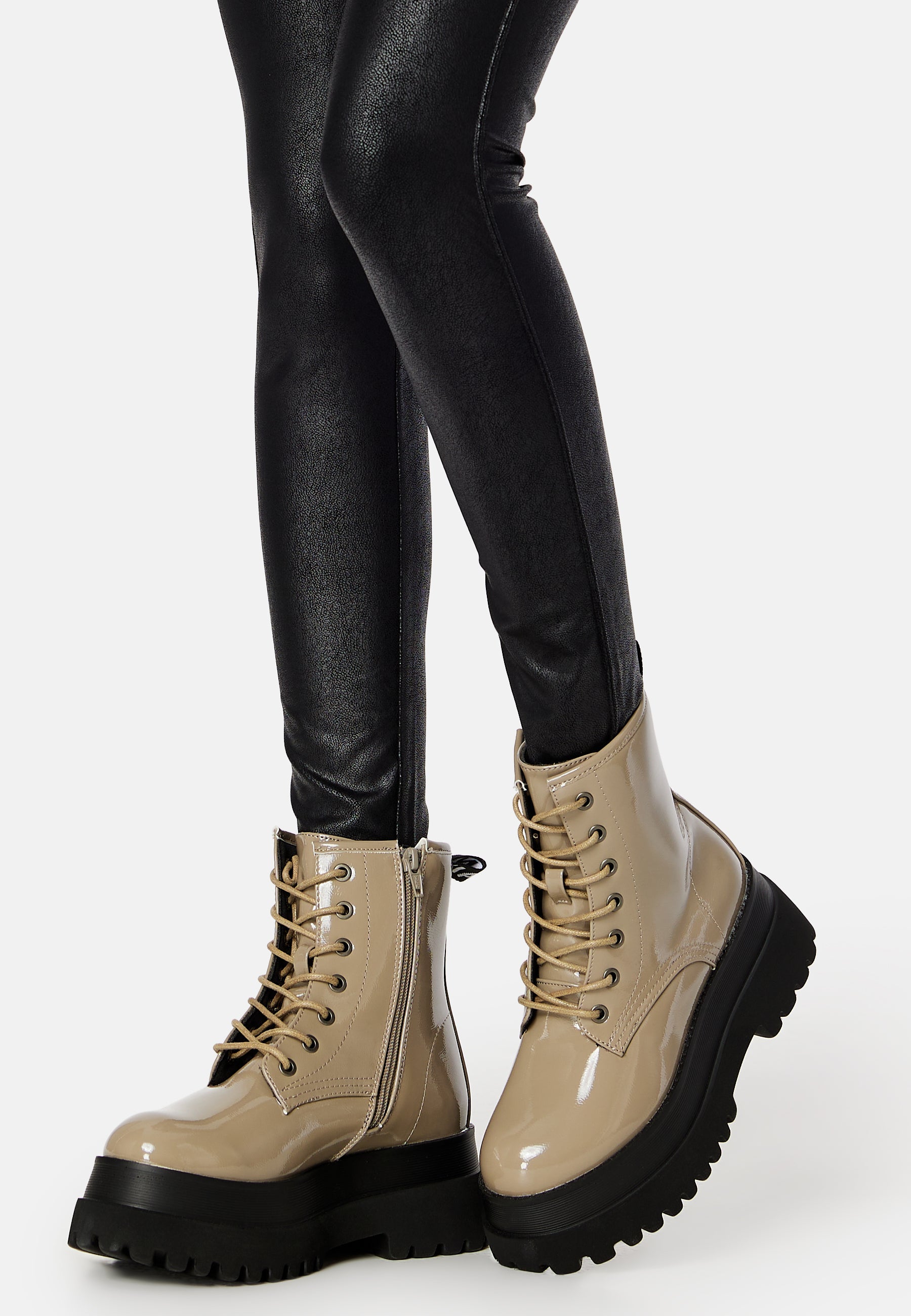 Bianco Gas Laced Up Boot