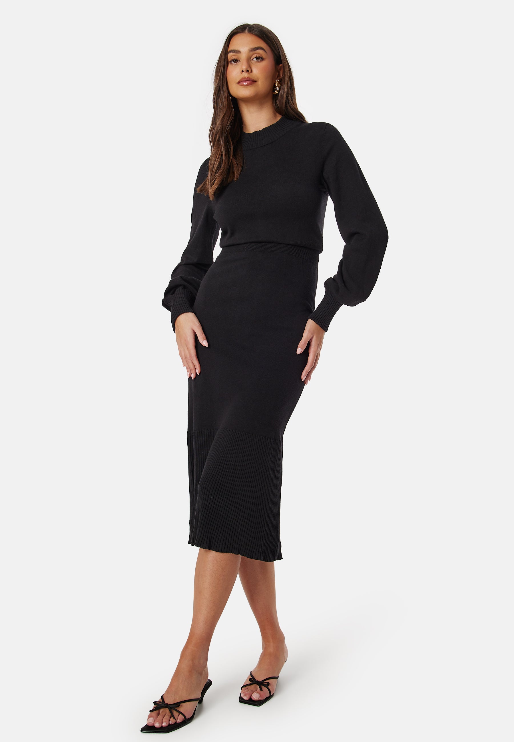 BUBBLEROOM Fine Knitted Turtle Neck Dress