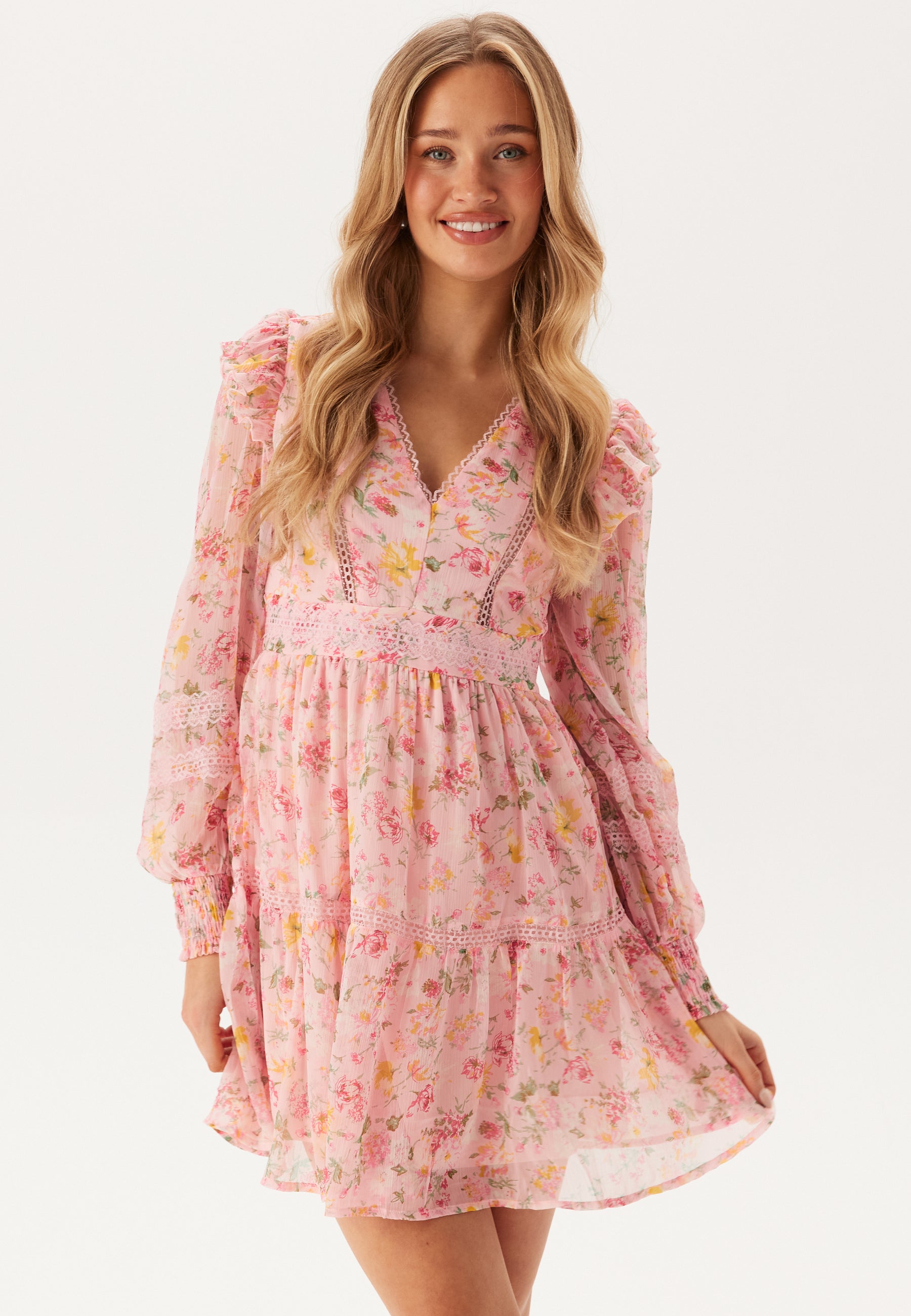 VILA Viroman New V-neck L/S Short Dress
