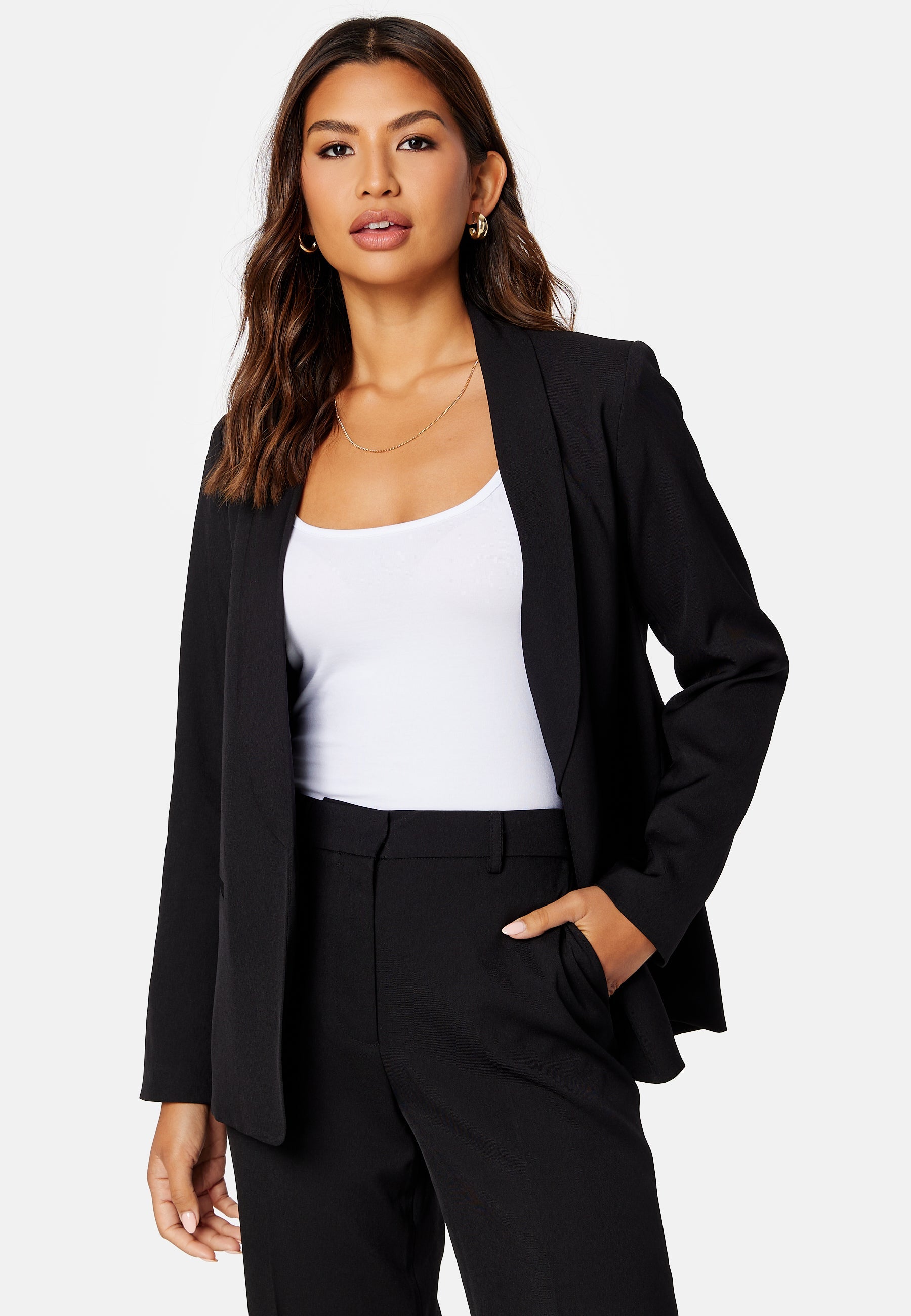 BUBBLEROOM Shawl Collar Regular L/S Blazer