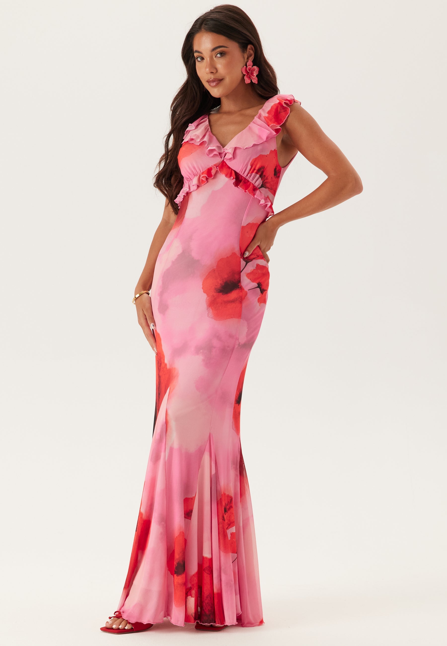 Bubbleroom Occasion Mermaid Mesh Gown