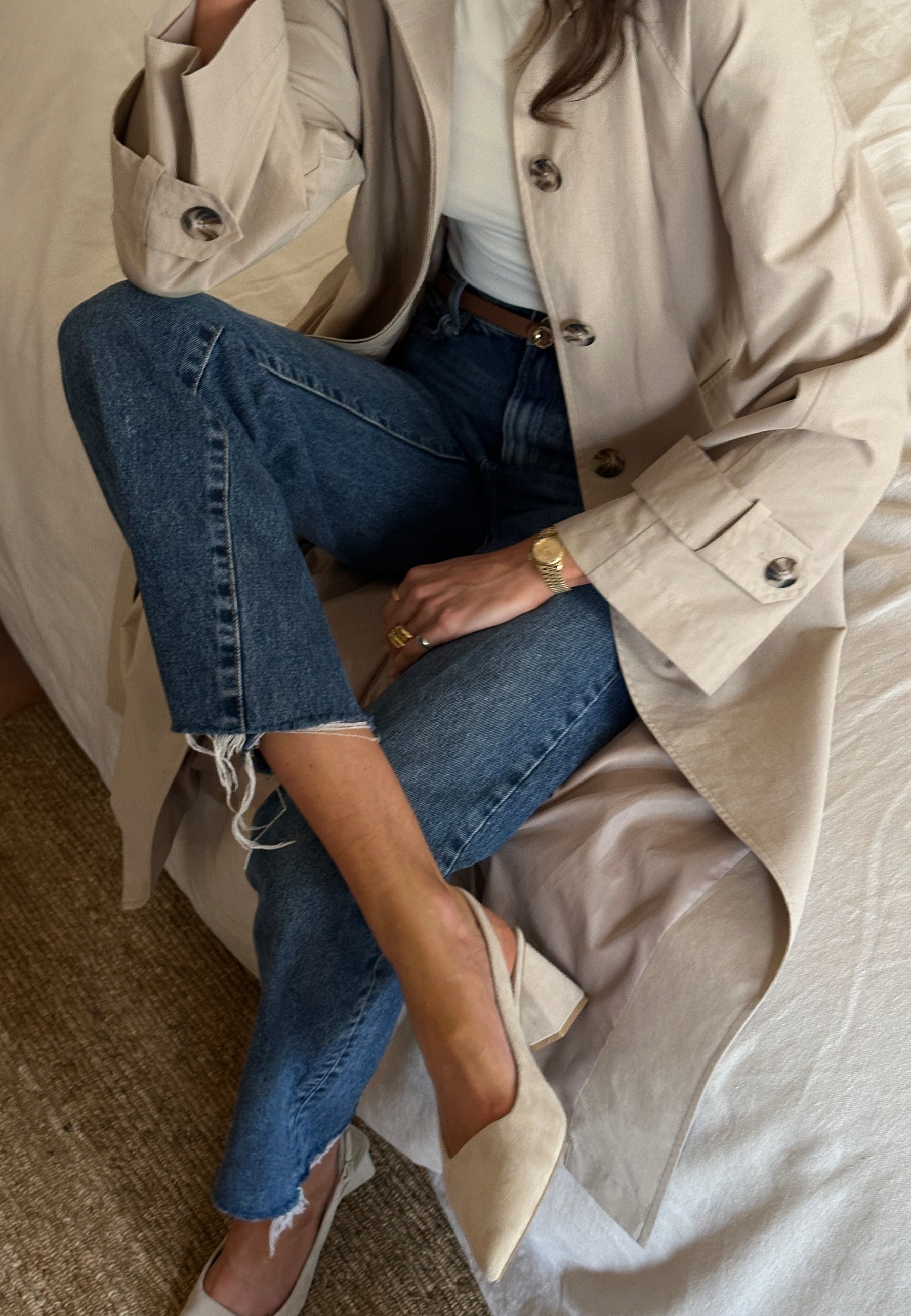 BUBBLEROOM CC Heeled Suede Sling Back