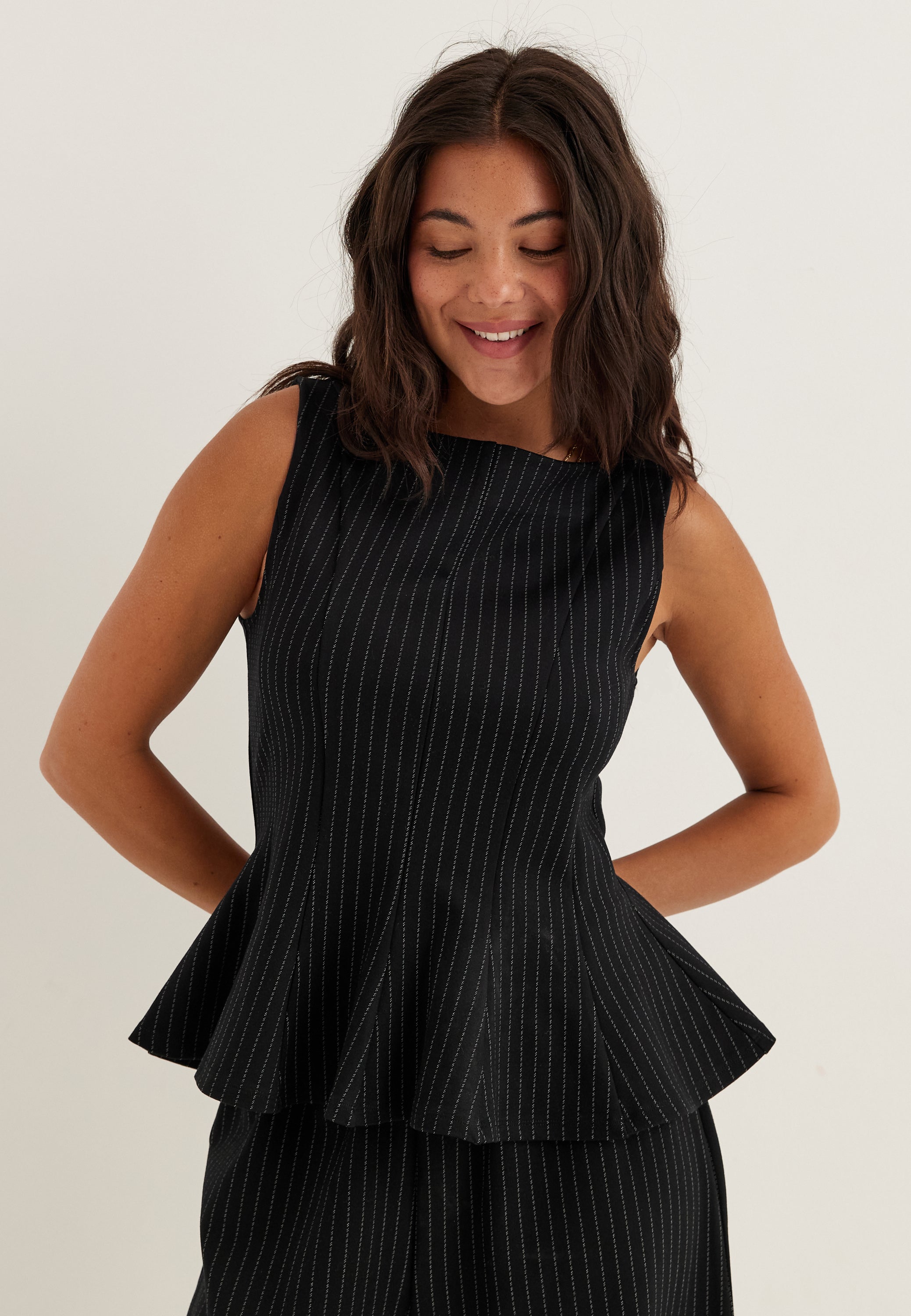 VILA Vimastriba Boat Neck S/L TOP T