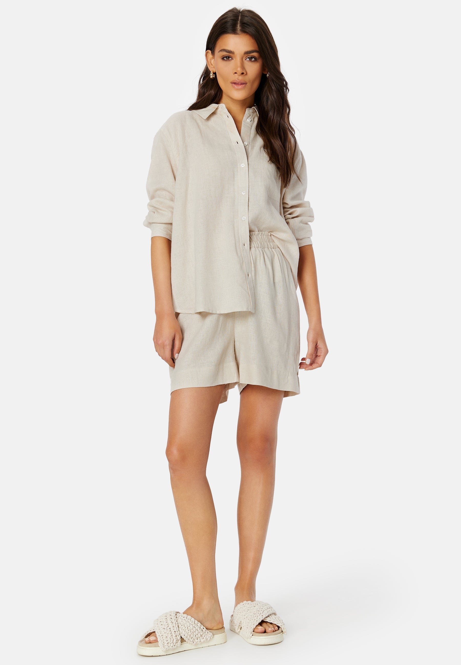 ONLY Tokyo HW Linen Blend Shorts