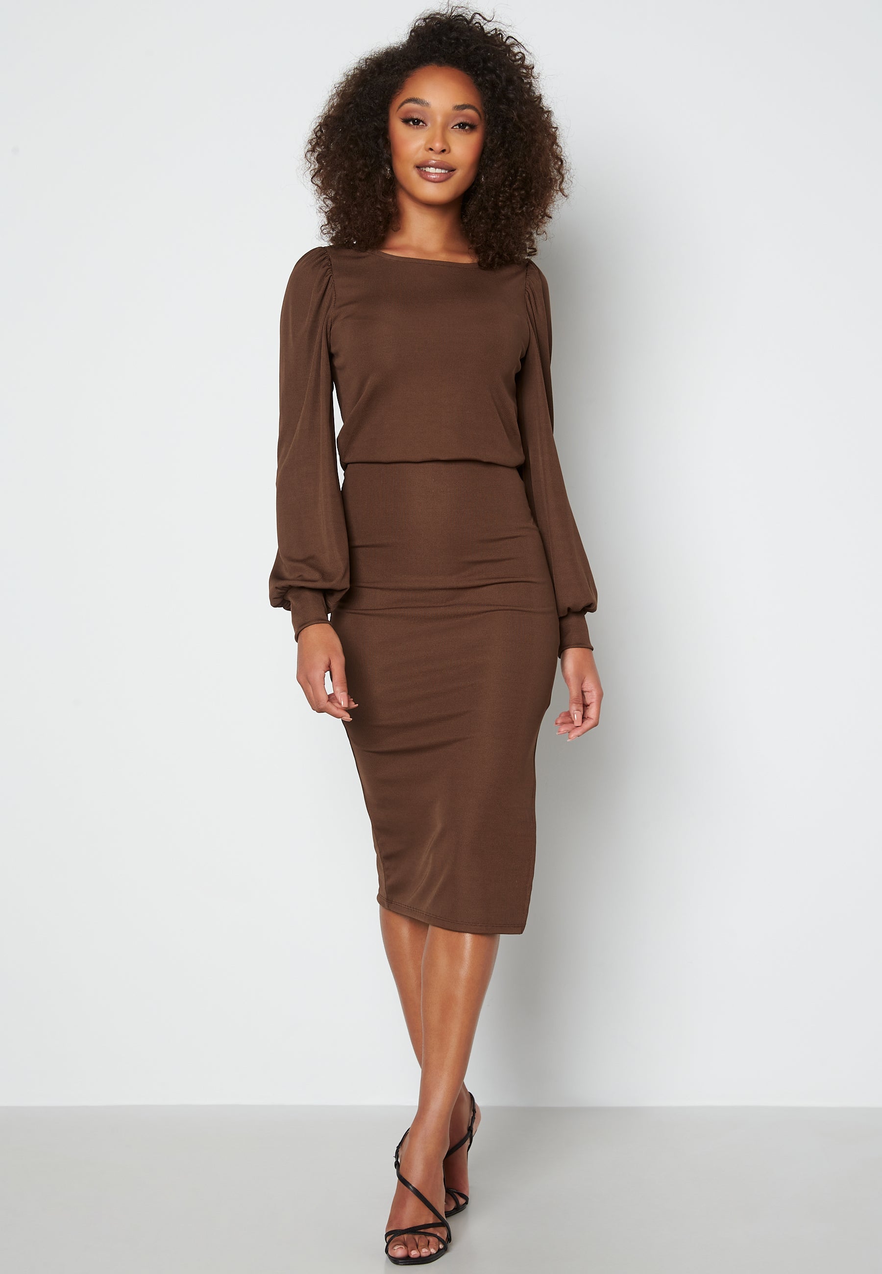 BUBBLEROOM Gry Balloon Sleeve Dress
