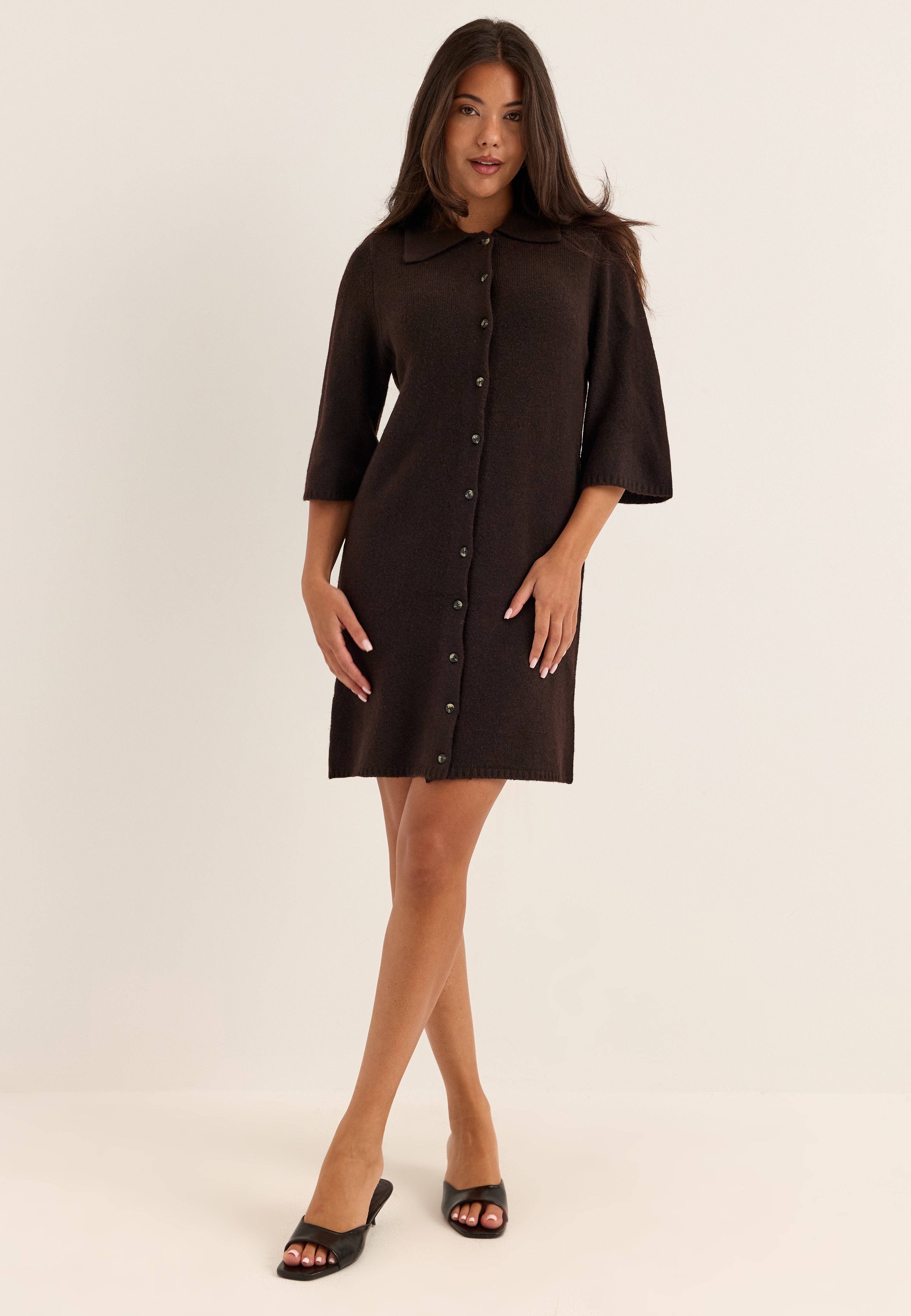 ONLY Onlalivia 2/4 COLLAR DRESS KNT