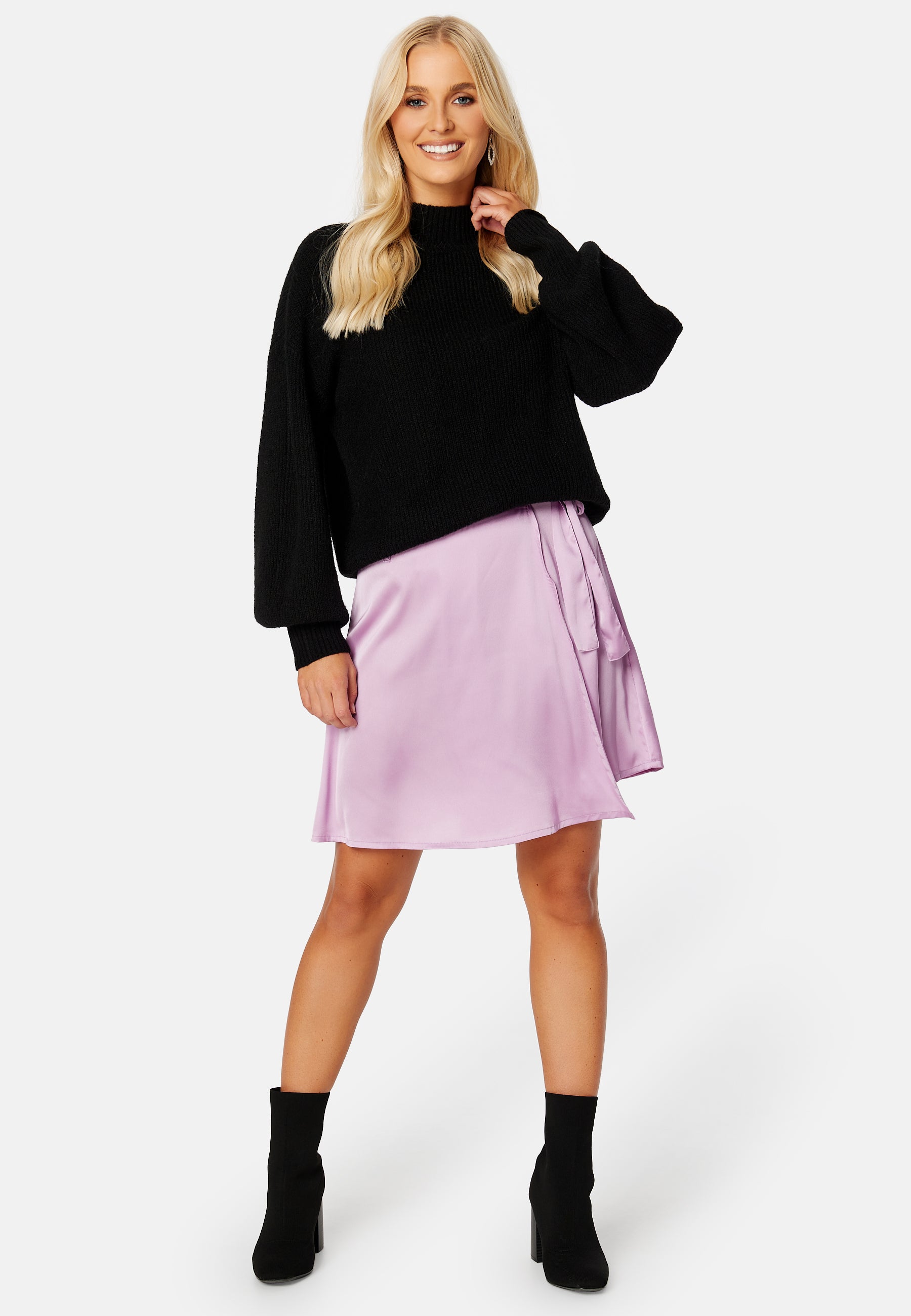 BUBBLEROOM Tallulah Satin Skirt