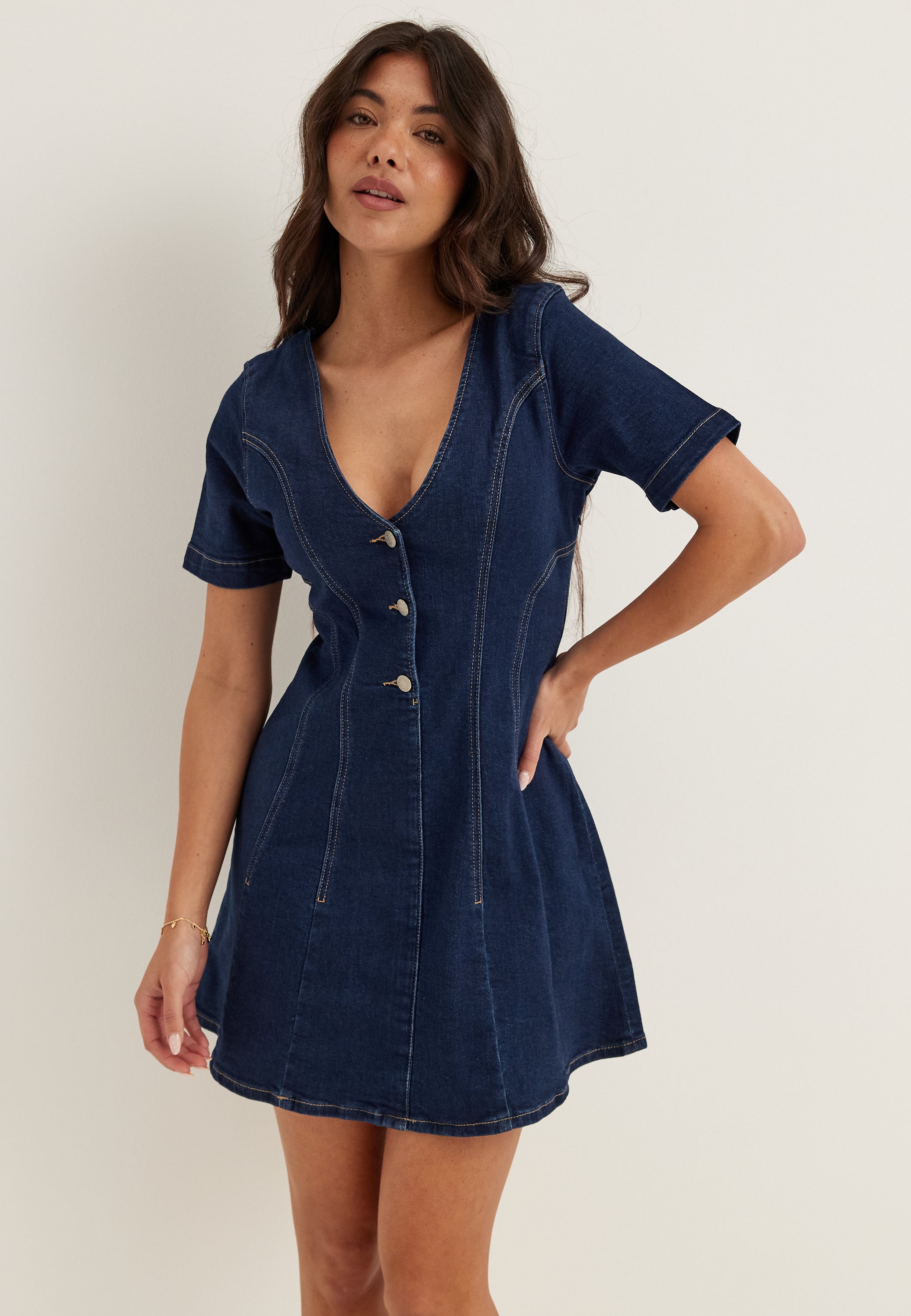 BUBBLEROOM Denim Mini Dress