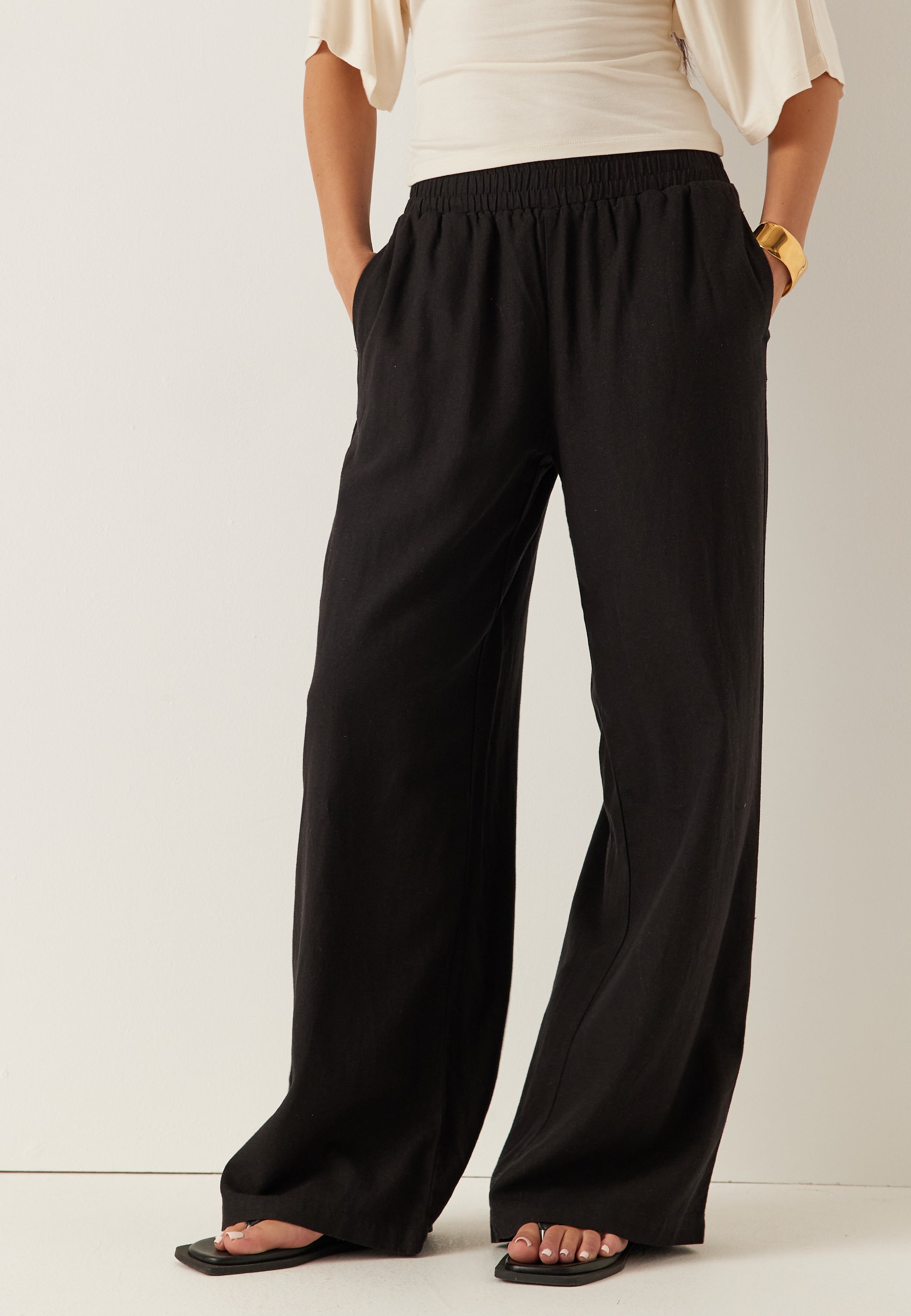BUBBLEROOM Linen Trousers