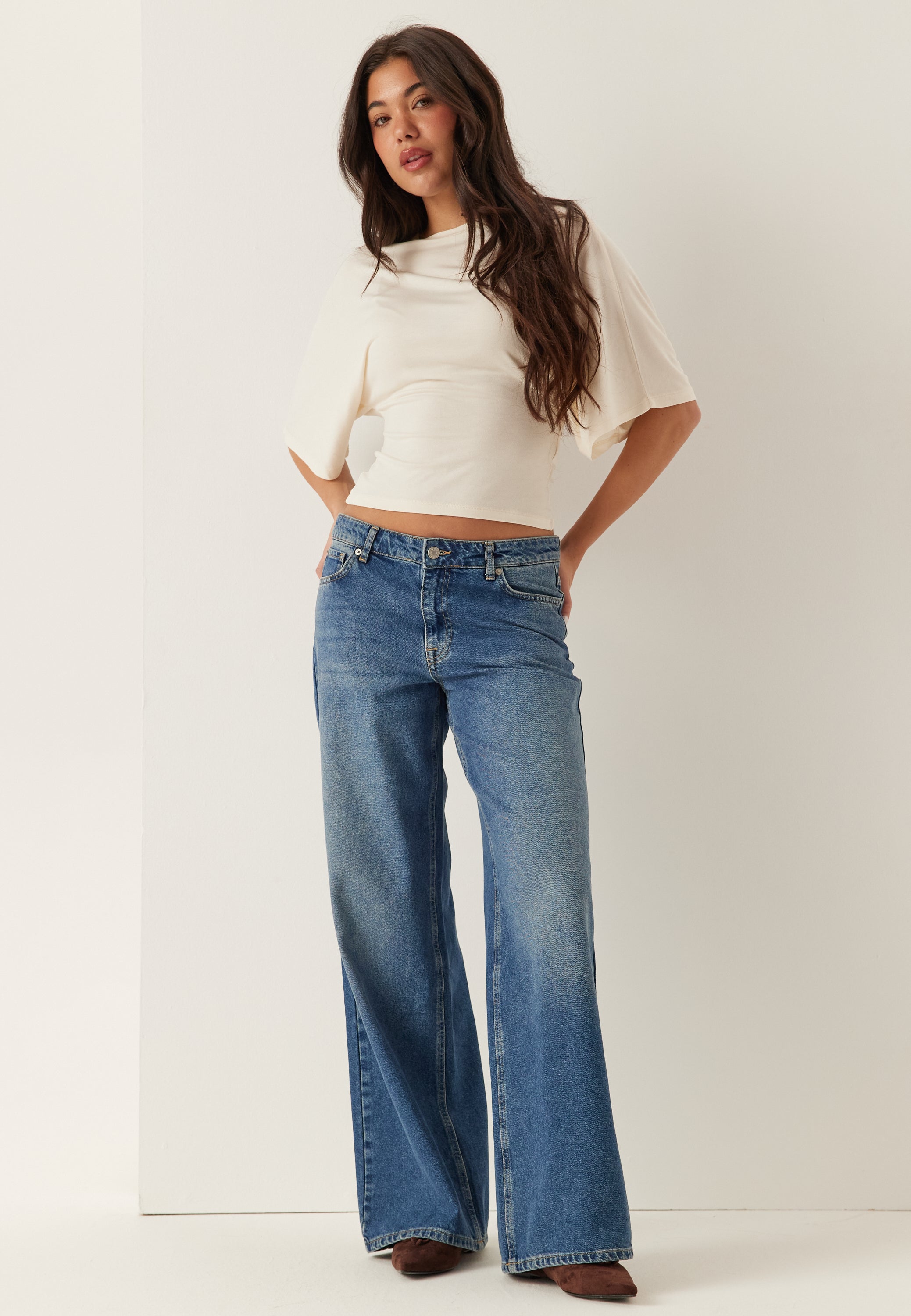BUBBLEROOM Mid Wide Jeans