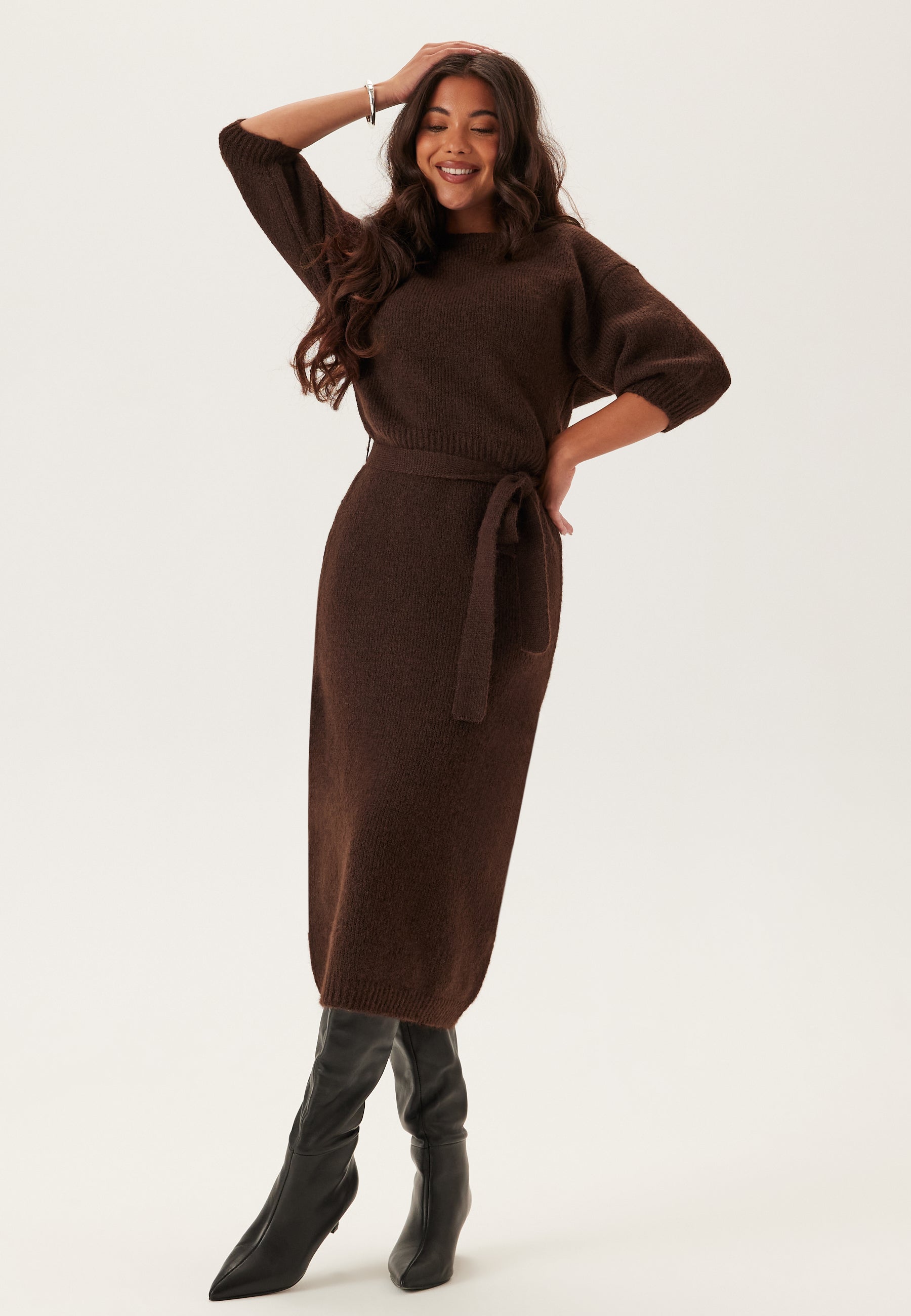 BUBBLEROOM Short Sleeve Knitted Dress