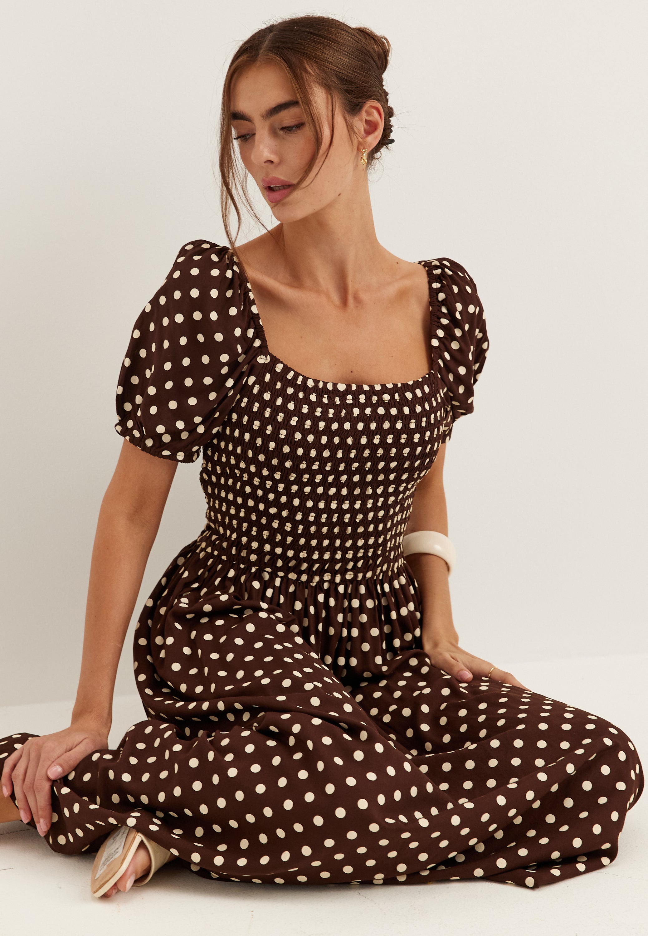BUBBLEROOM Smock Viscose Dress