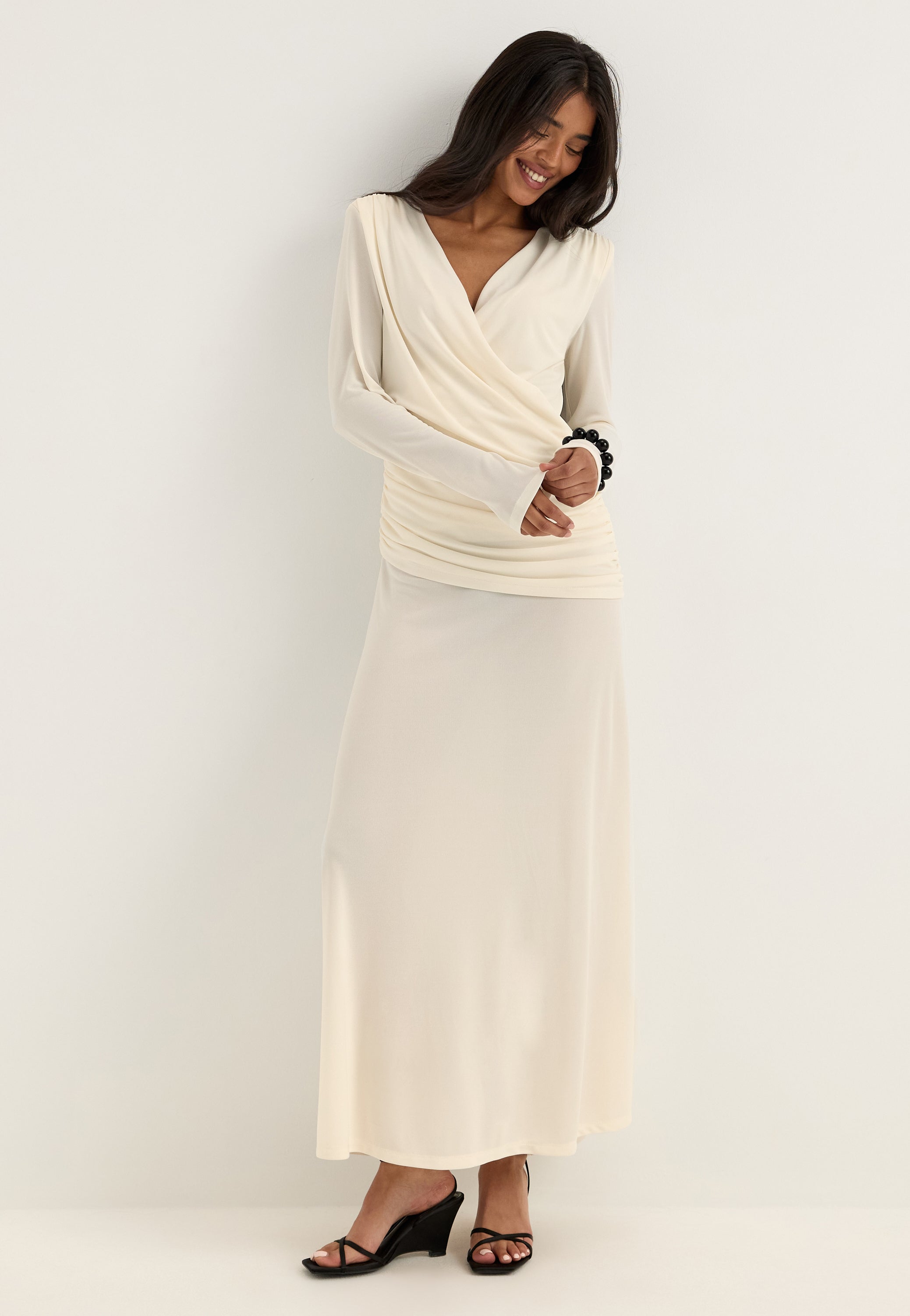 BUBBLEROOM Drapy Maxi Dress