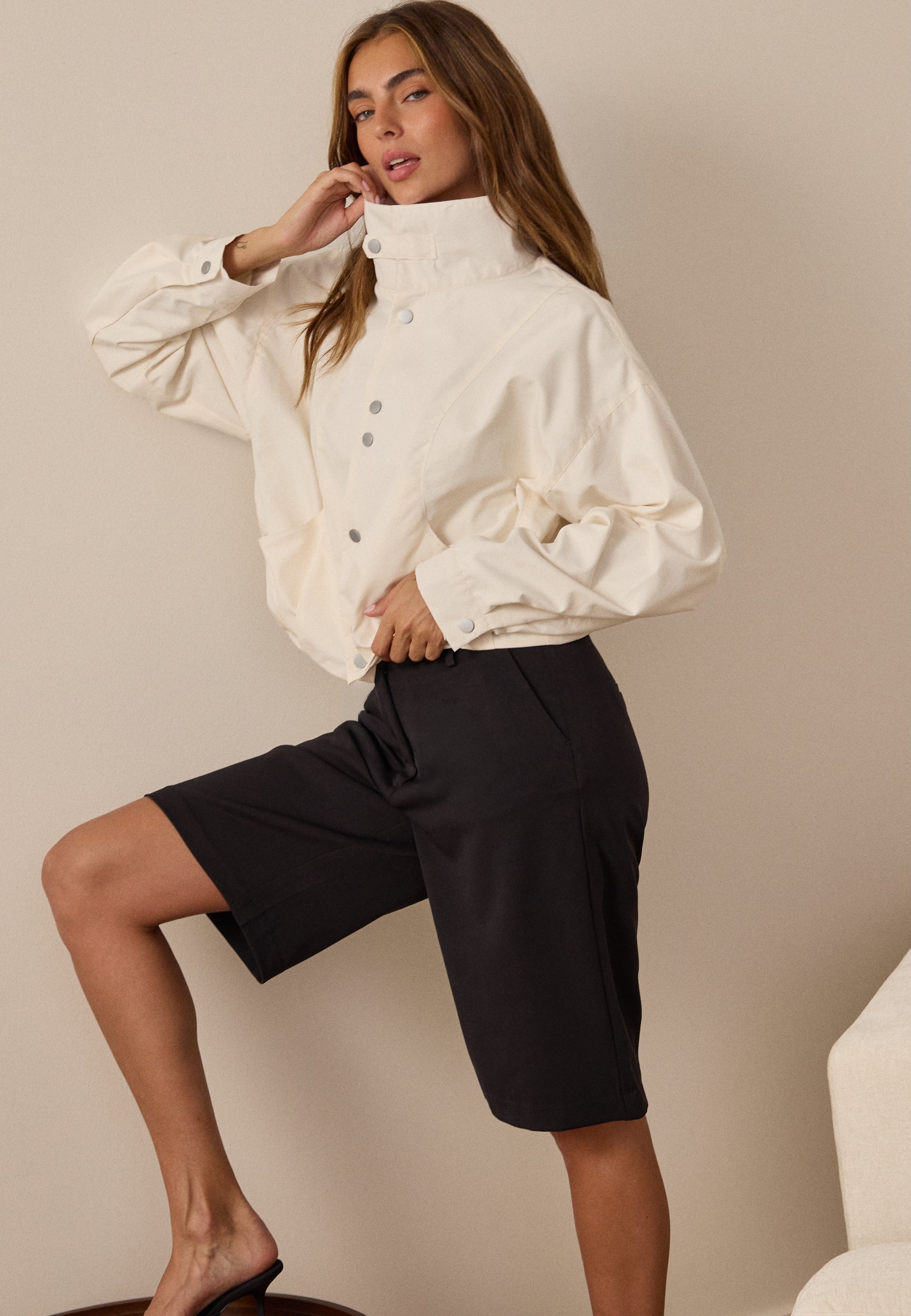 BUBBLEROOM High Waist City Shorts