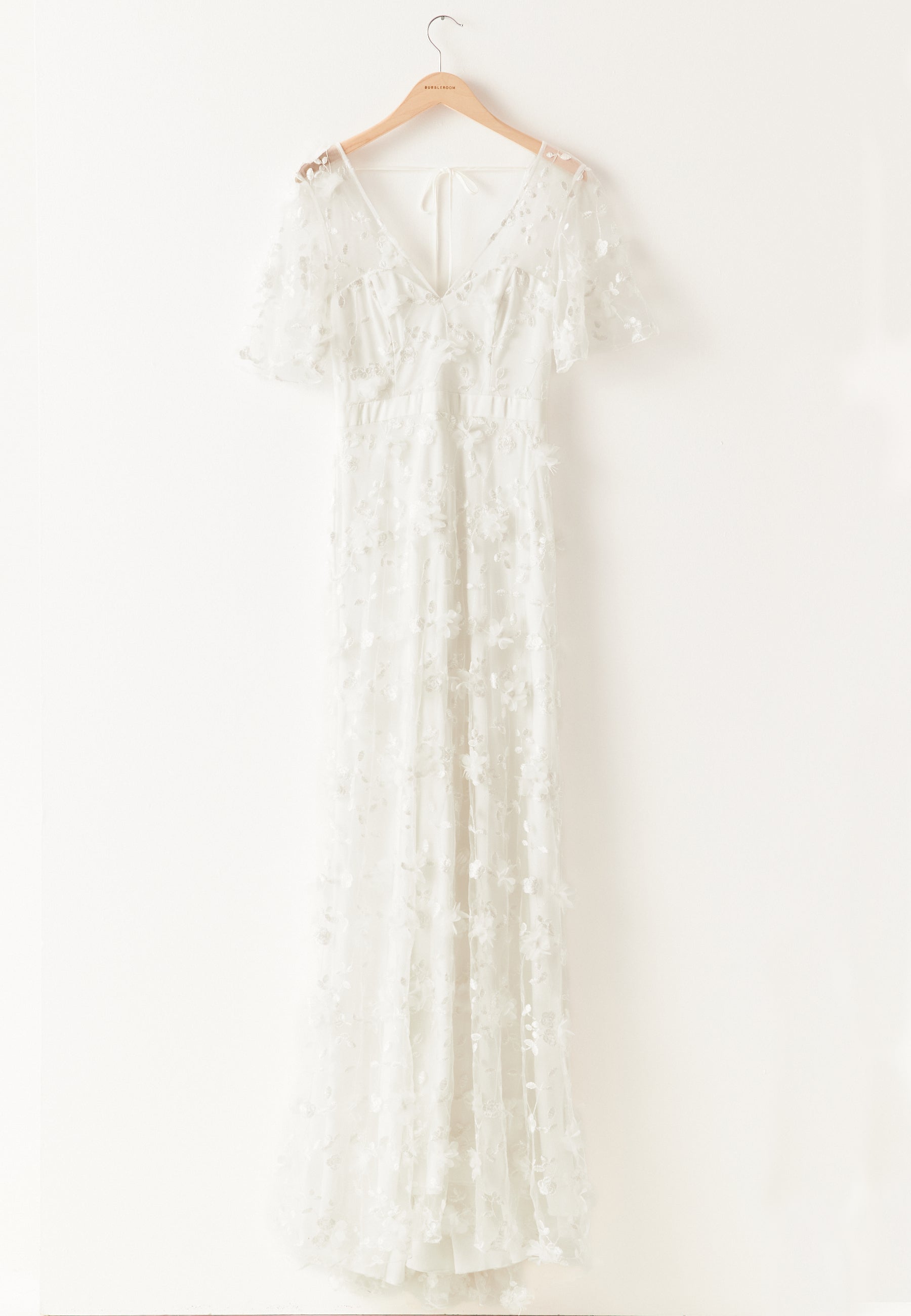 Bubbleroom Occasion Embroidered Floral Wedding Gown