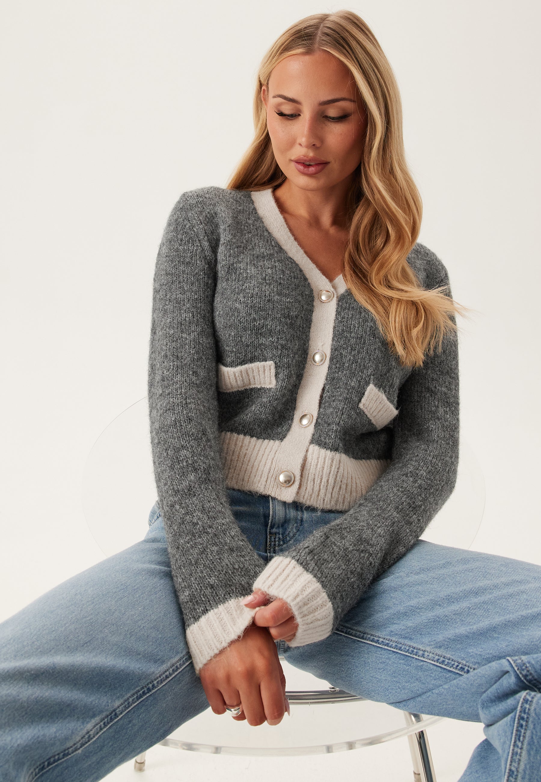 ONLY Onlmaggie Life Ls V-neck Cardi