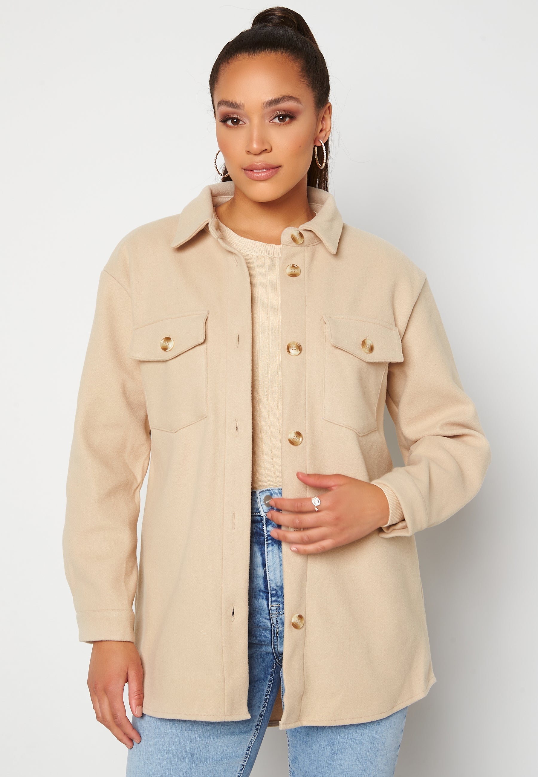 ONLY Valentina L/S Check Shacket